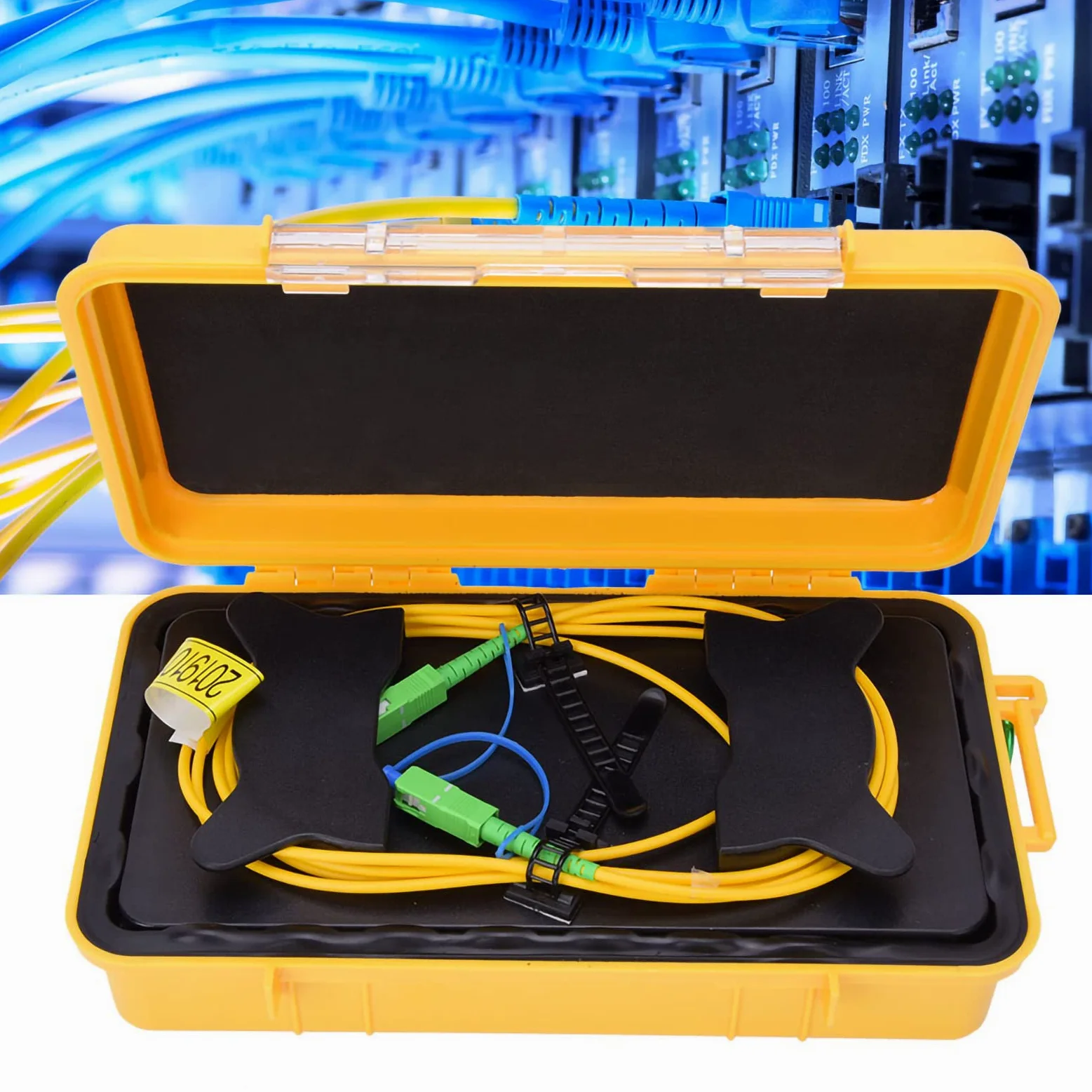 Câble Otdr Câble Fibre Plastique Fibre Optique Otdr Boîte de Câble Sc Sc Otdr Fiber Monomode 500M Bobine Amorce Fibreique