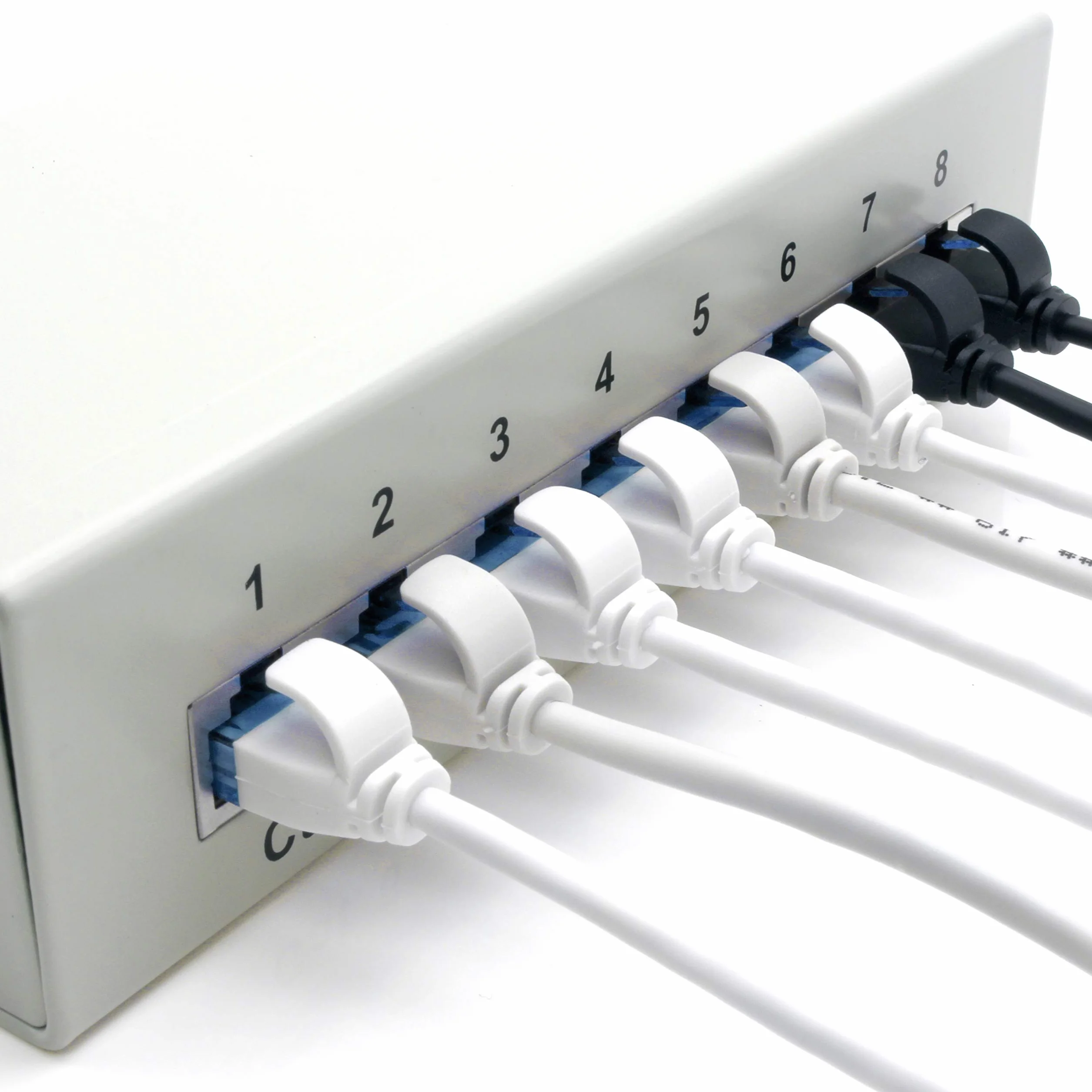 1aTTack.de 659923 Câble Cat6 Cat.6 Câble réseau Cat 5m - câble patch câble fin (petit diamètre - très flexible) 1000 Mbit/s - 10 pièces - noir