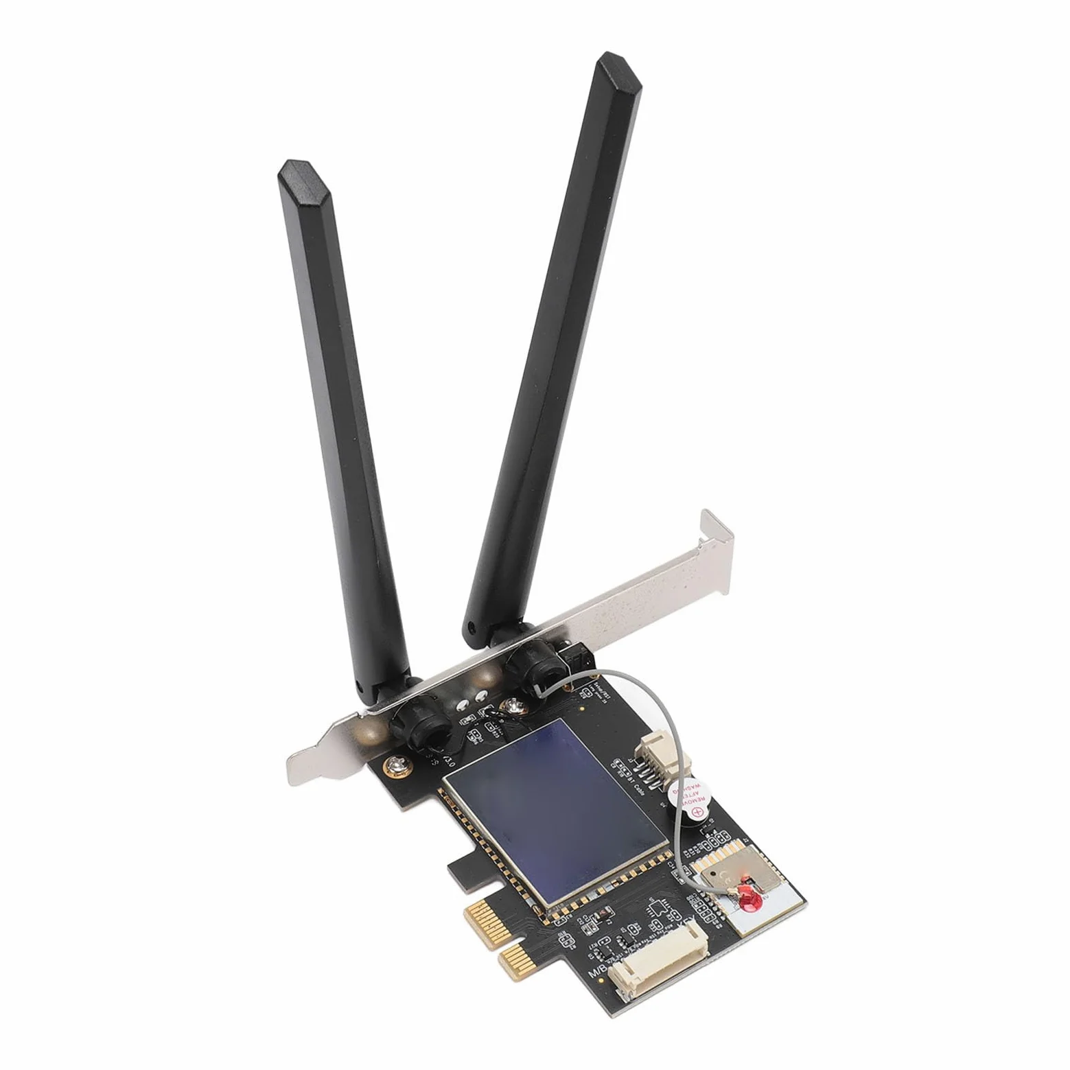 Carte WiFi PCIe, Double Bande 2,4g 5G Blue Tooth 4.2 Contrôle de l'application avec des Antennes 6DBI pour Les PC de Bureau