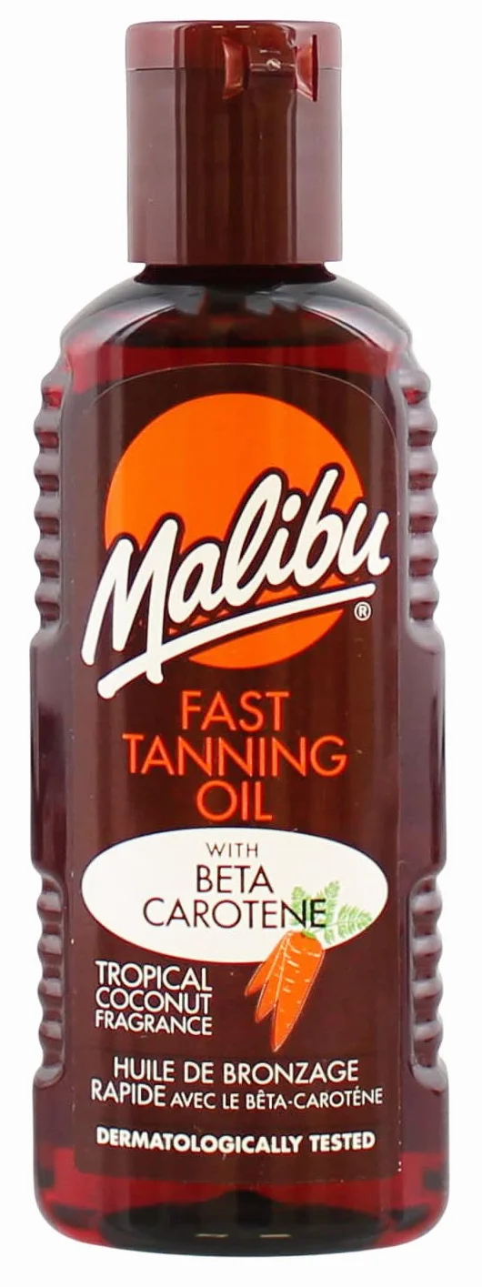 Huile de bronzage MALIBU bêta-carotène rapide 100 ml