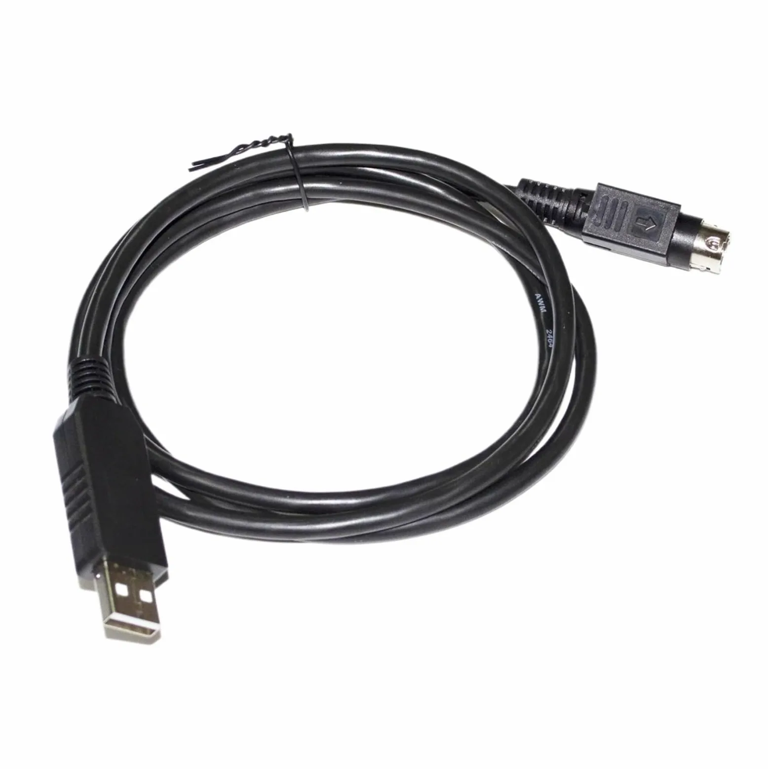 Câble de Communication série RS232 avec connecteur USB vers DIN 8 Broches mâle TCP6180 for détecteur série GP-X(5 Metre)