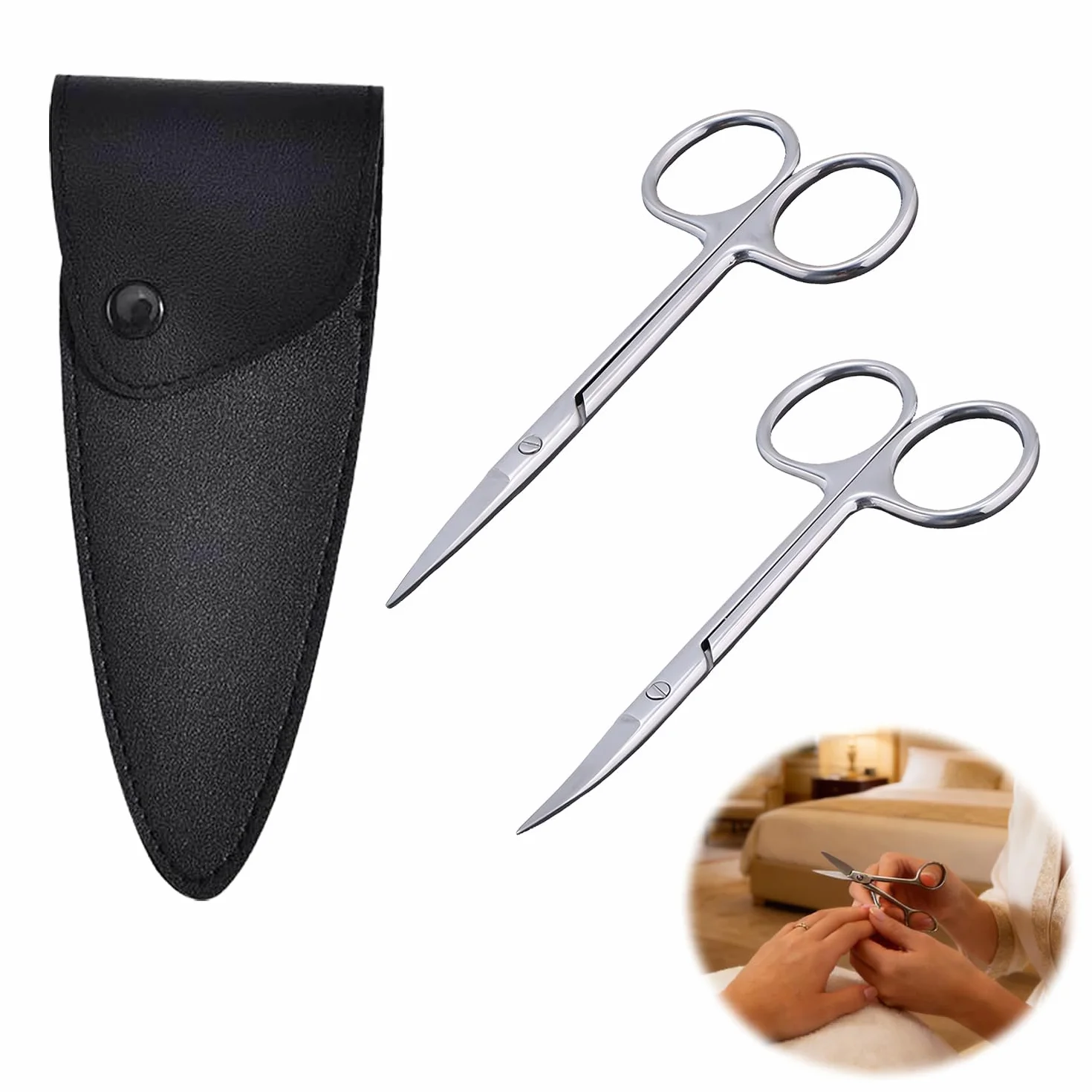 Ciseaux à Cuticules Professionnels Extra Tranchants Extra Fins Pour Manucure Pédicure