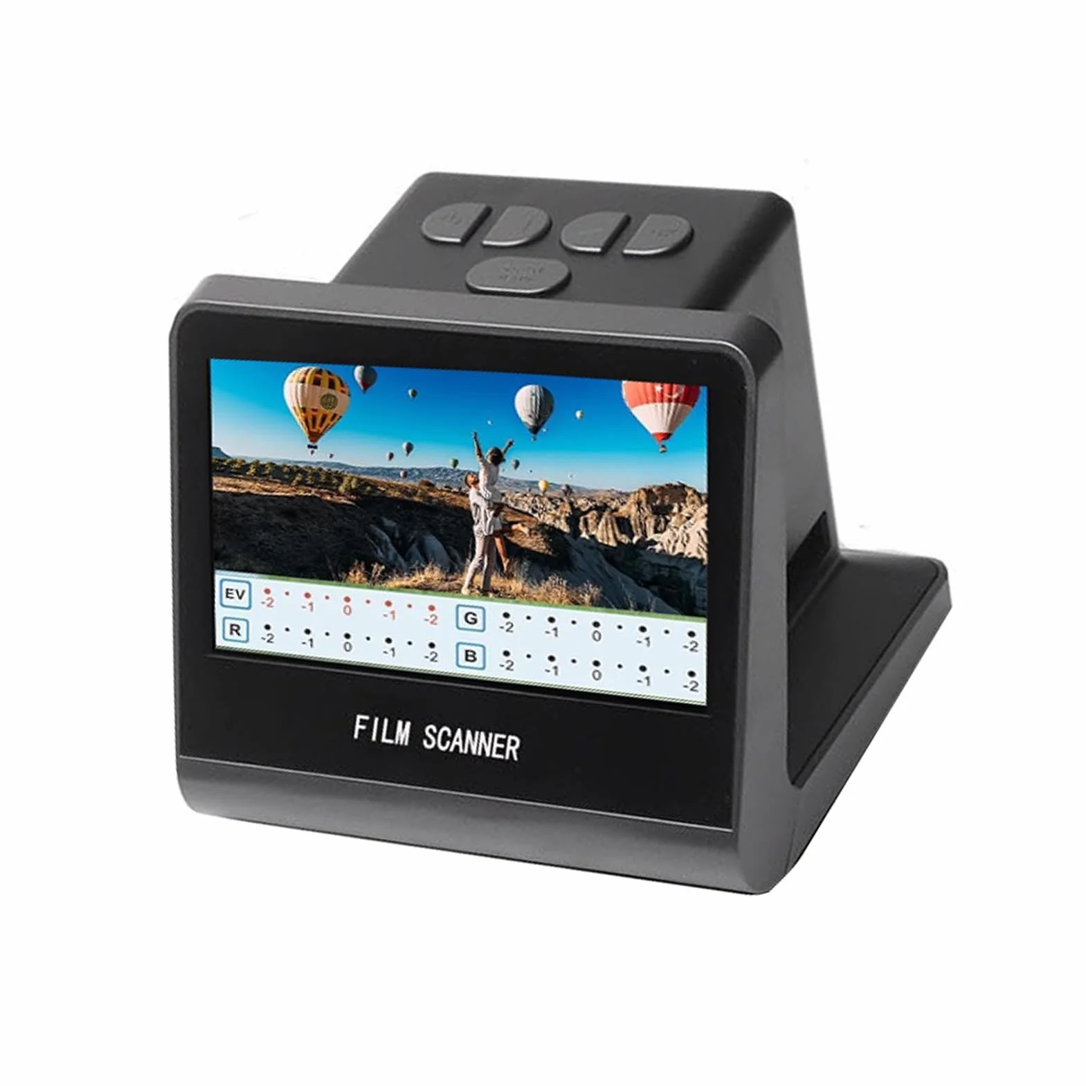 Garsent Scanner de Film Numérique Haute Résolution 22 MP, écran LCD 5 Pouces, Mémoire 16 Go, Convertit Les Diapositives Monochromes Négatives Noires en Photos JPEG pour L'édition du Scanner de Film
