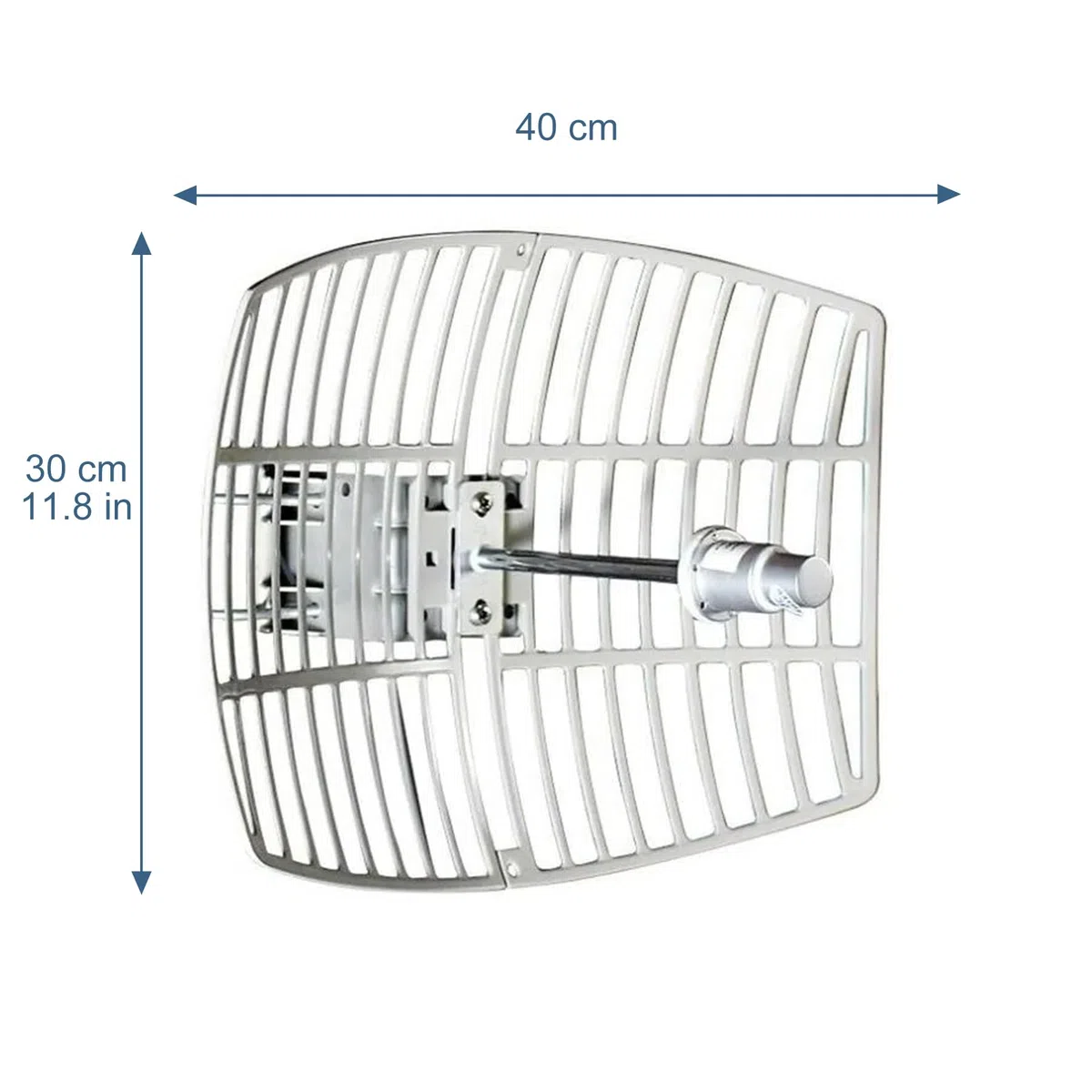 Antenne parabolique extérieure 5,8 GHz 5 GHz (5150-5850 MHz) WiFi extérieur directionnel haut gain 24 dBi parabolique avec câble RP-SMA de 4,9 m
