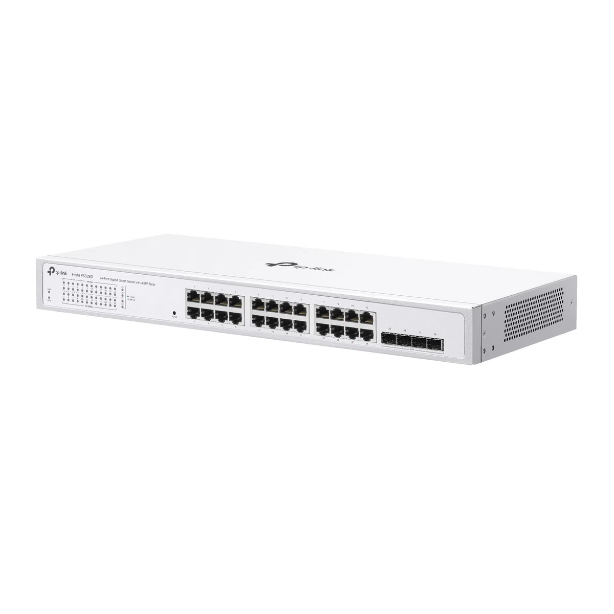TP-Link Festa FS328G Commutateur Gigabit 24 Ports avec 4 emplacements SFP, Gestion Cloud, optimisation du réseau pour Entreprises, sécurité et Performance Stable