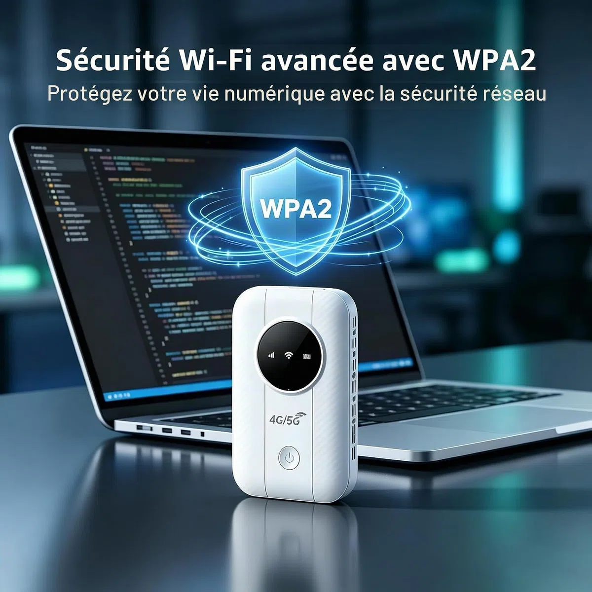 Routeur 5G Portable Débloqué avec Slot SIM –Modem 5G/4G Carte SIM,Pocket WiFi débloqué sans abonnement,Jusqu’à 20 Appareils Connectés,Hotspot WiFi Mobile Idéal pour Voyage,Télétravail ＆ Camping