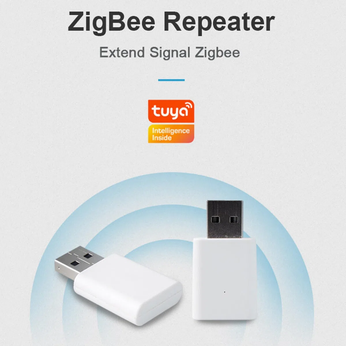 3X Tuya ZigBee 3.0 Répéteur de Signal USB Extender pour Appareils ZigBee2MQTT Mesh Home Assistant Deconz Automation, EU Plug