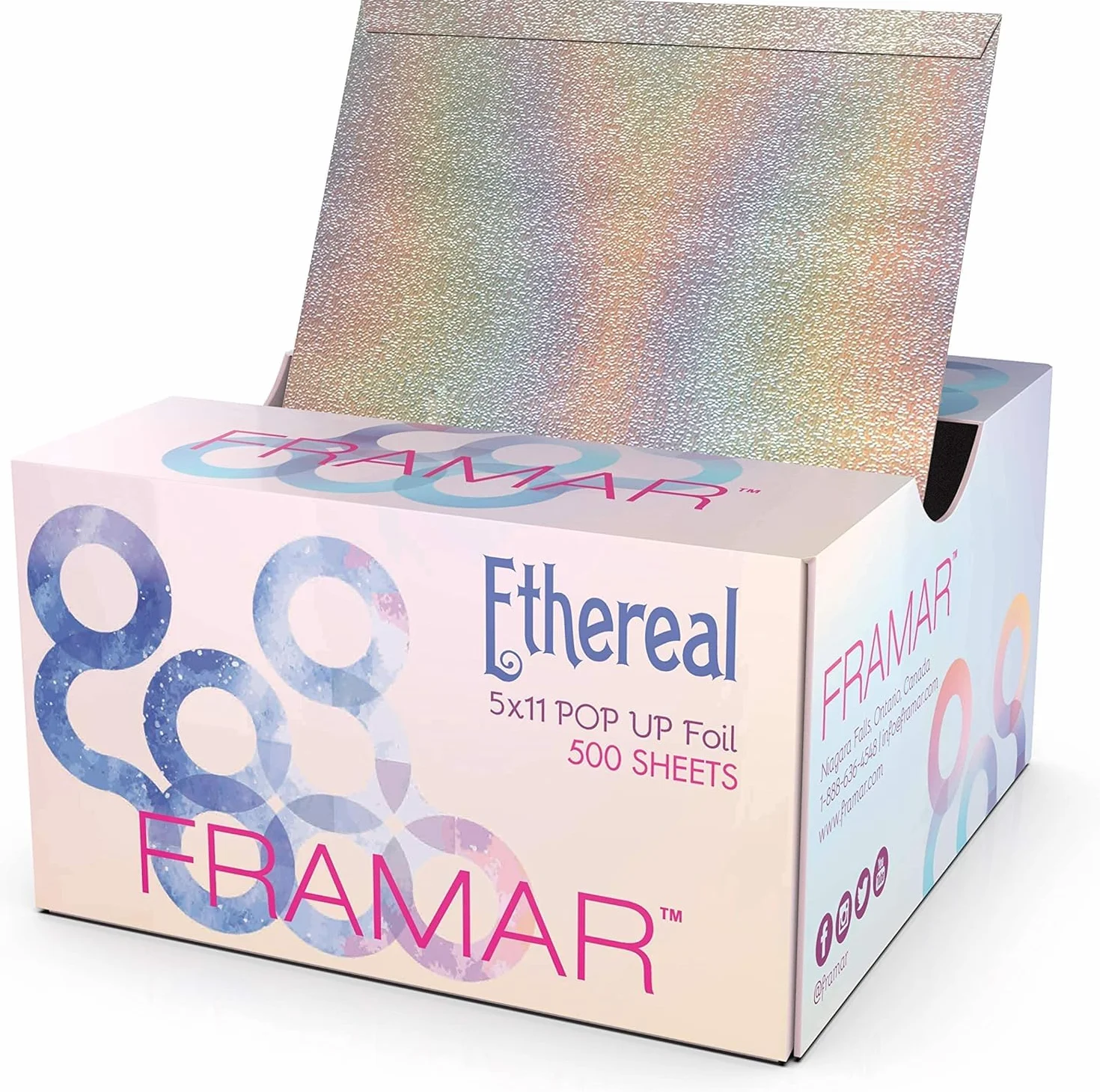 FRAMAR Papier Aluminium Coiffure Professionnel 500 Feuilles Accessoires Coiffeur