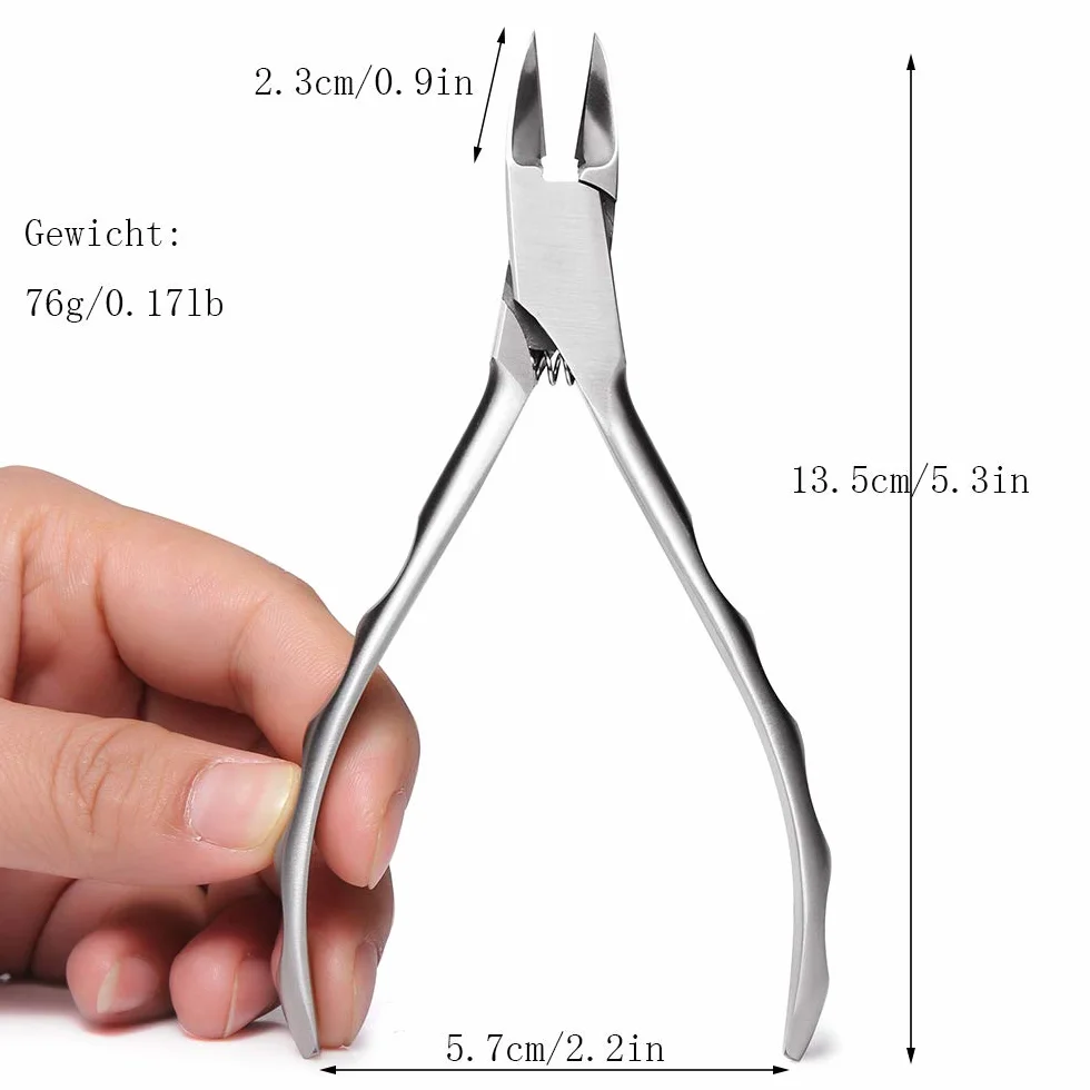 Coupe-ongles de précision en acier inoxydable BEZOX