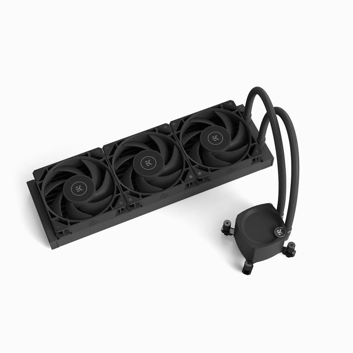 EK Nucleus AIO Refroidisseur de processeur liquide tout-en-un avec ventilateurs EK FPT, pièces d'ordinateur de refroidissement à eau, ventilateur de 120 mm, compatible avec les derniers processeurs