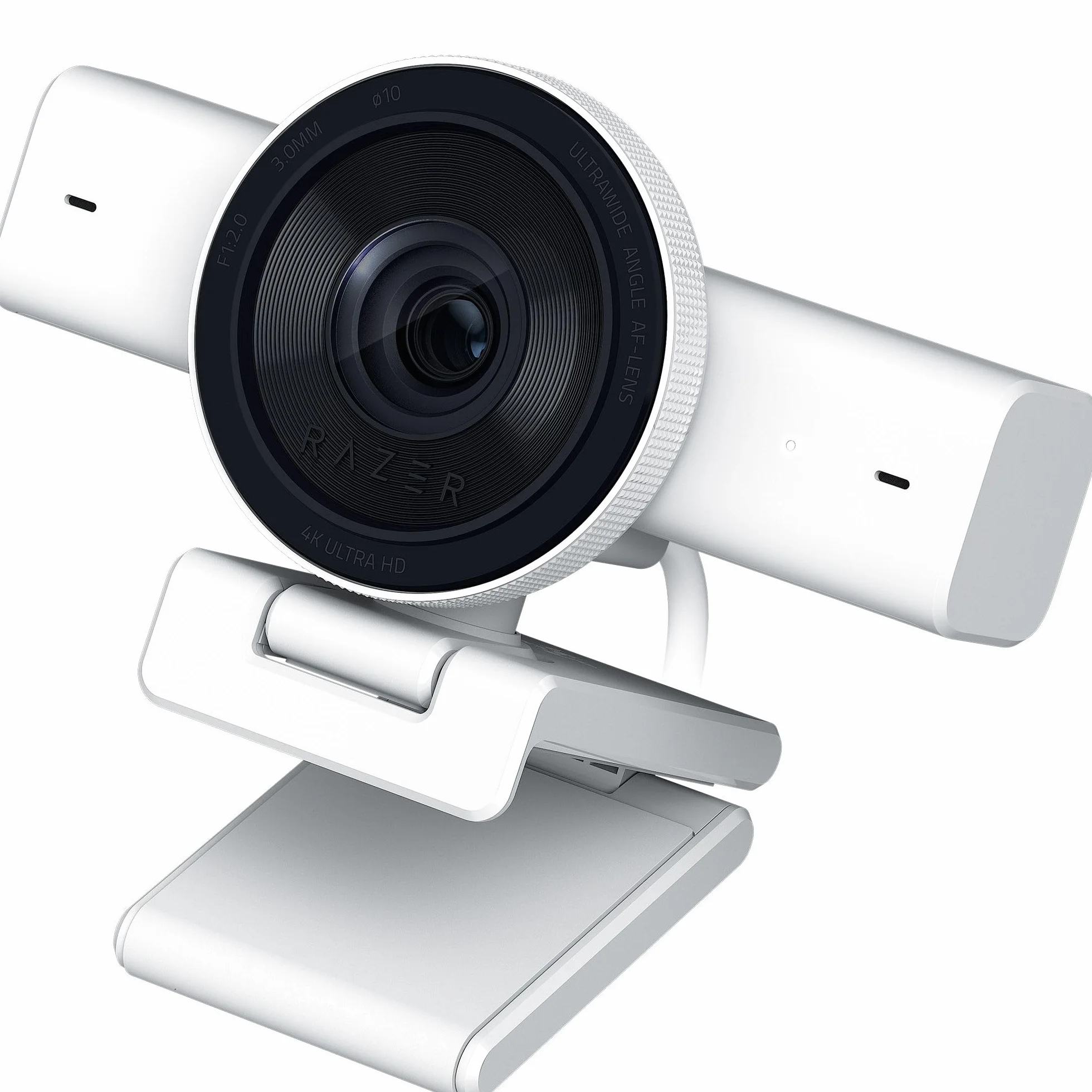Razer Webcam de Streaming Kiyo V2 : 4K 30 FPS, 1080p 60 FPS - Cadrage Automatique alimenté par l'IA - Microphone intégré - Objectif d'angle Ultra Large - Protection de la Vie privée - Fonctionne avec