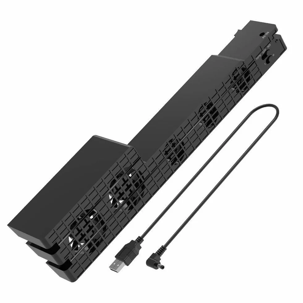 DollaTek Ventilateur USB Refroidissement 5 Températures pour PS4 Pro Noir