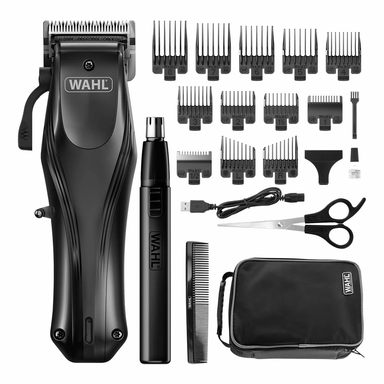 WAHL Rapid Clip tondeuse à cheveux rechargeable USB pour hommes batterie lithium-ion