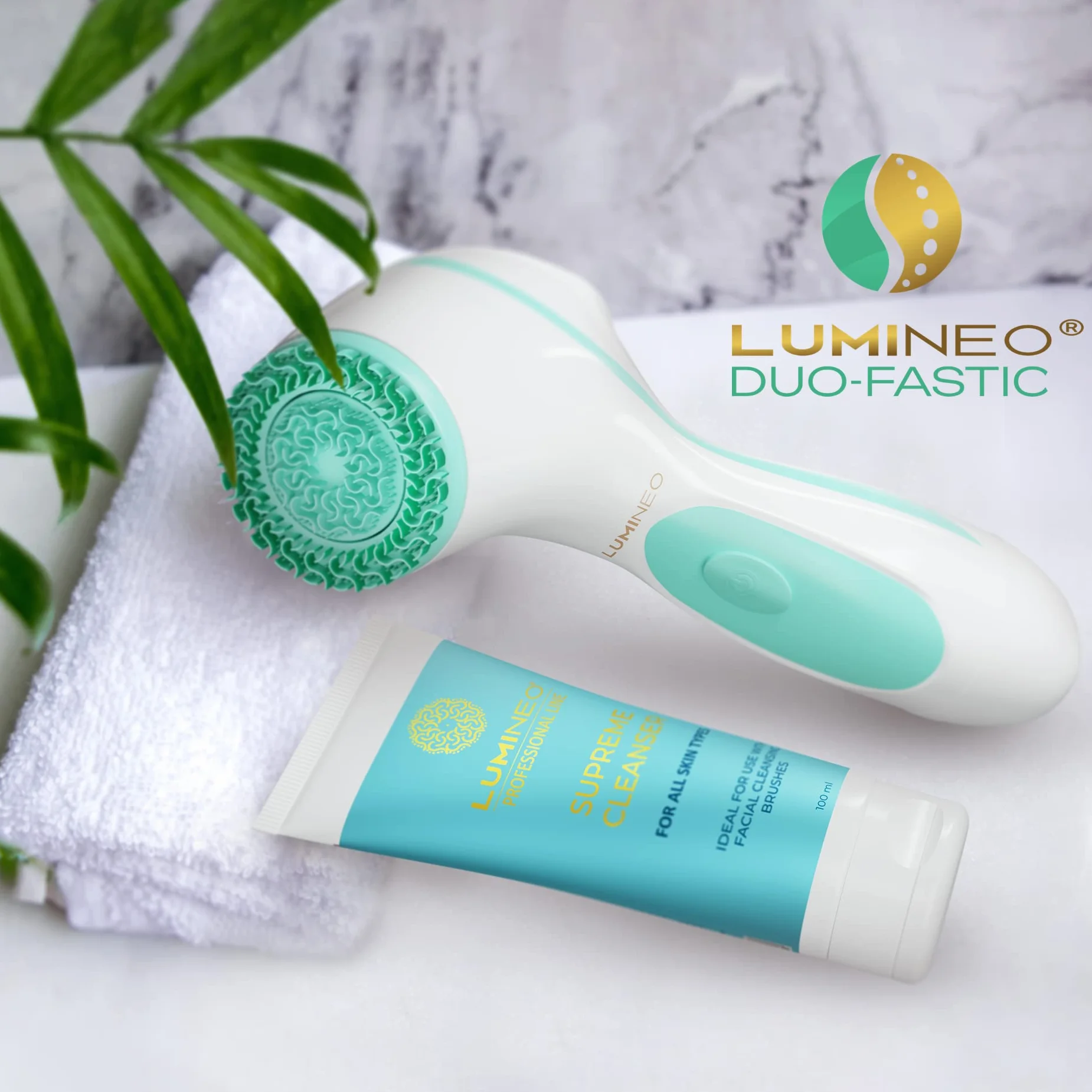 Lumineo Gel nettoyant pour le visage démaquillant pour brosses électriques
