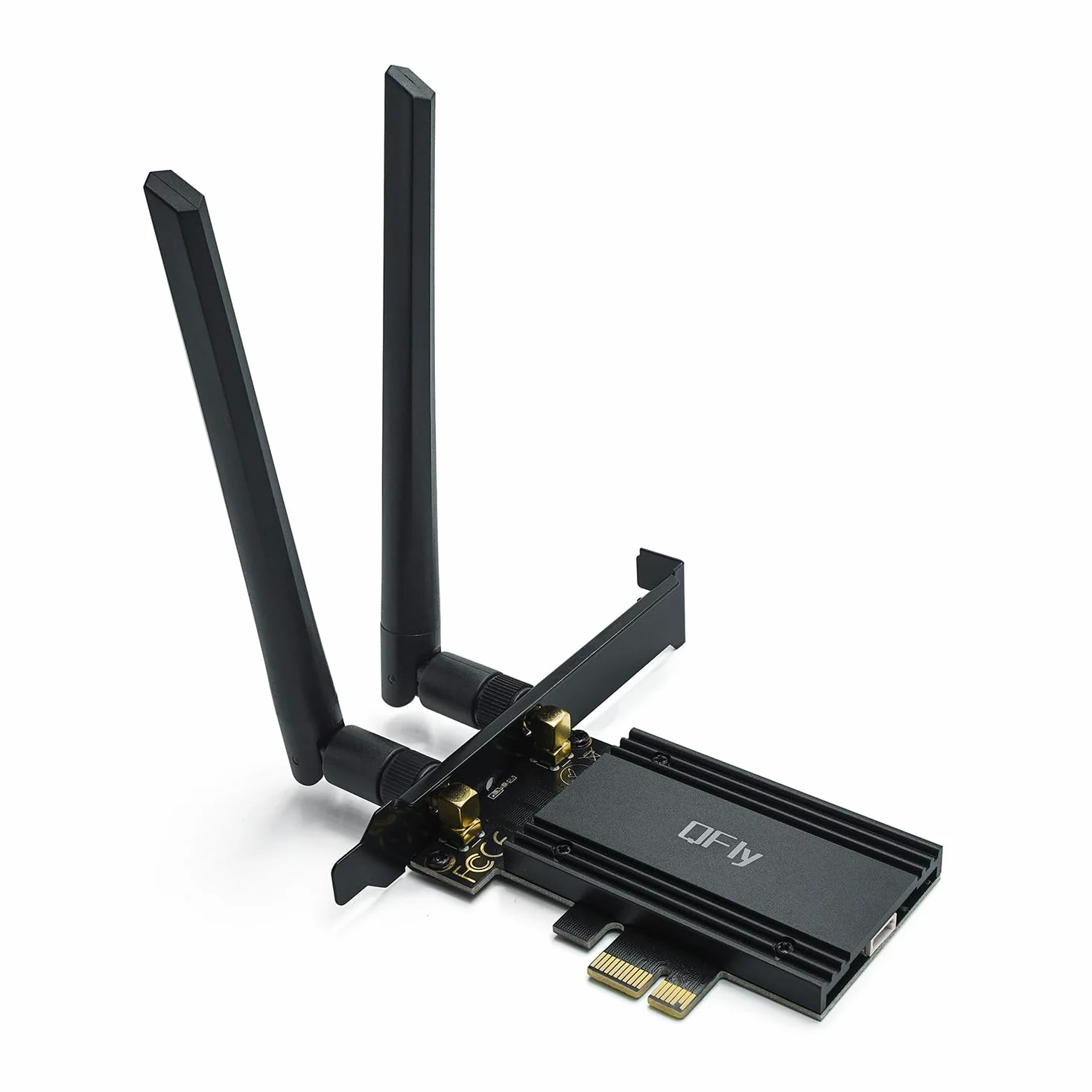 PANSHI Carte WiFi 6E, AX210 PCIe Adaptateur réseau pour jeux PC, Bluetooth 5.2, Tri-Band (802.11ax) 5400 Mbps 6 GHz Cartes LAN sans fil avec MU-MIMO, OFDMA, compatible Windows 10/11 (64 bits)