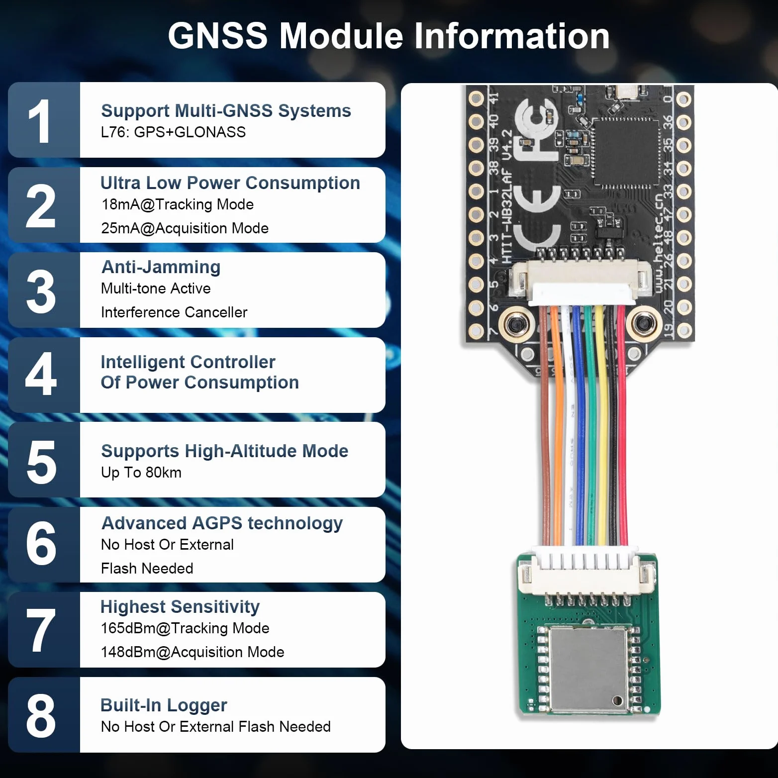 Binghe Lora ESP32 V4 Board avec Meshtastic Lora ESP32 V4 WiFi Bluetooth Board avec GPS et 868MHz Antenne 0.96″ OLED Display 1262 Chip ESP32-S3R2 MCU 16M Flash Compatible avec Arduino IoT Meshtastic