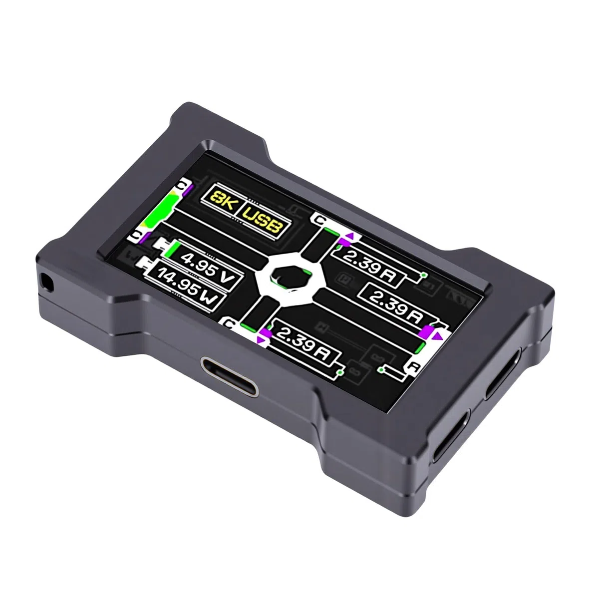 Sxhlseller Hub USB C Alimenté avec Effets Uniques, Concentrateur USB C,