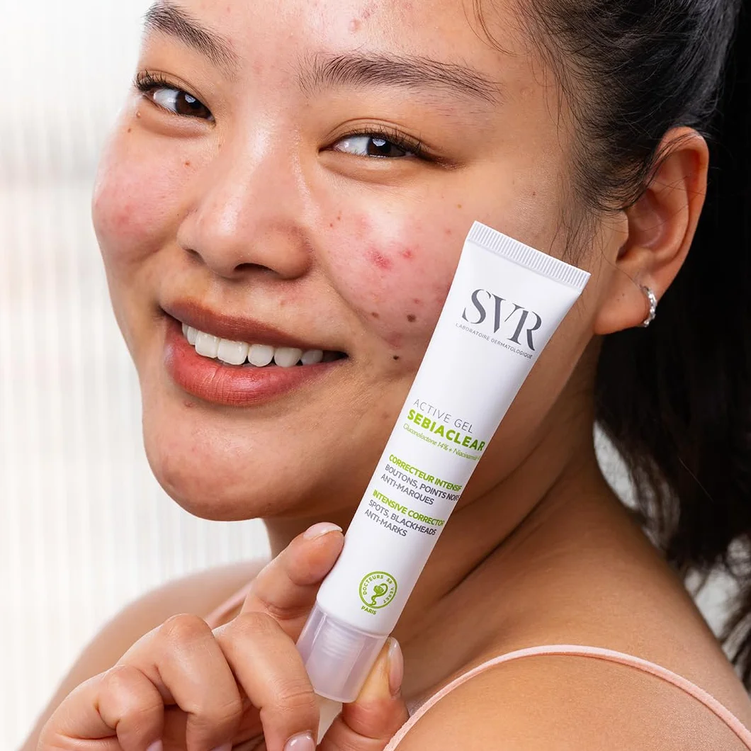SVR Sebiaclear Active Gel Soin intensif anti-imperfections 40 ml Gluconolactone 14% Niacinamide 4% Acide salicylique