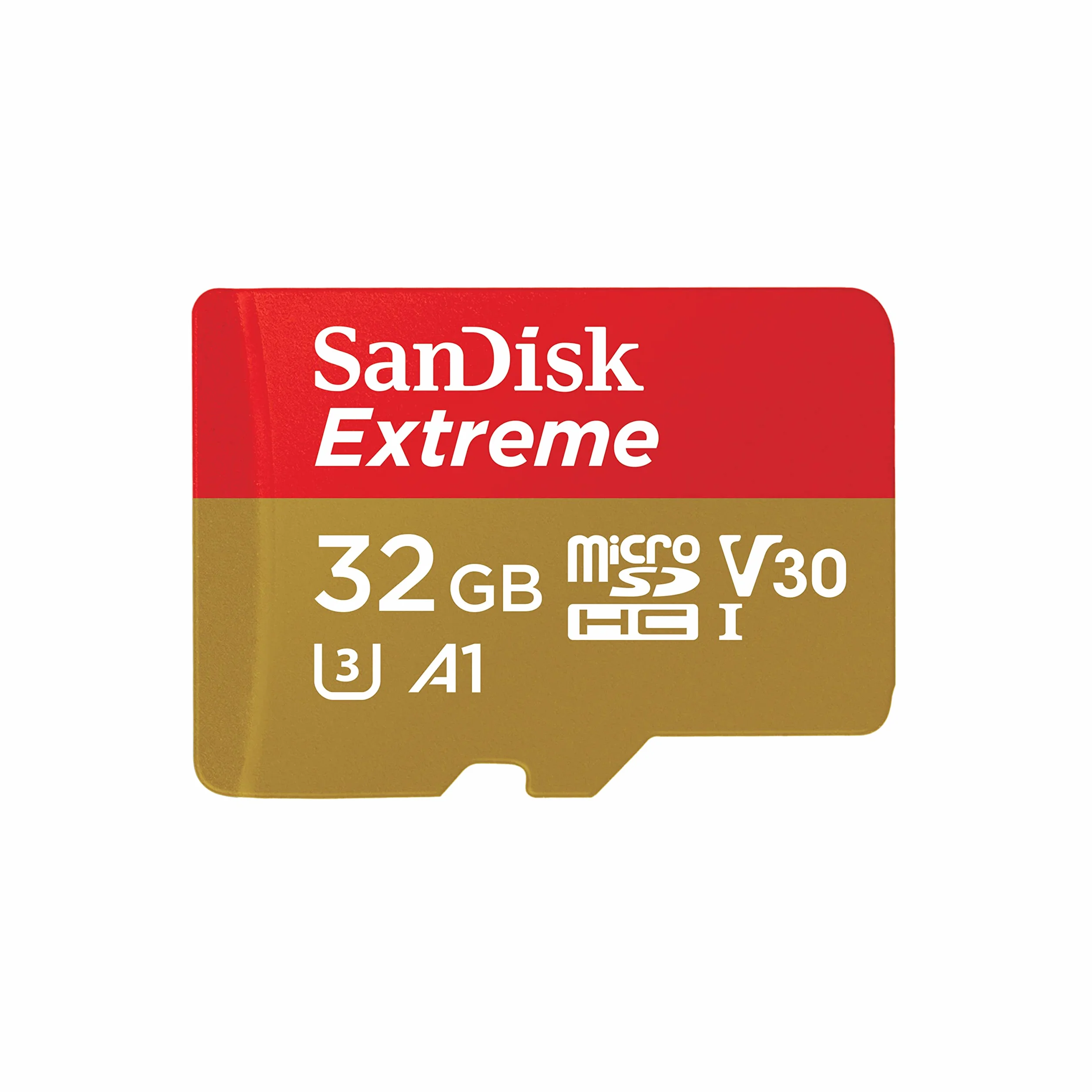 SanDisk Extreme 32GB microSDHC Memory Card + SD Adapter A1 UHS-I U3 V30 100MB/s