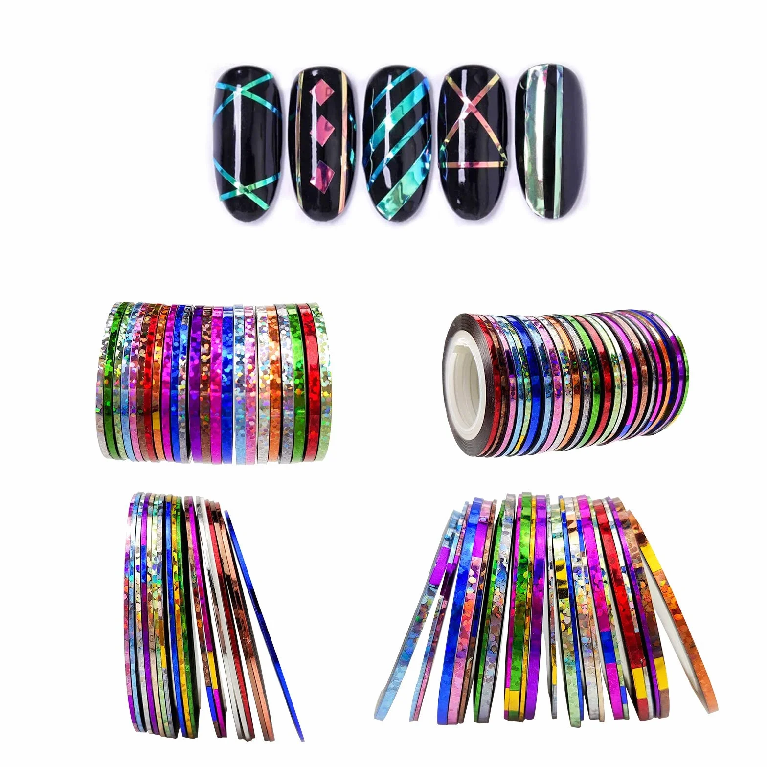 42 Couleurs Nail Art Striping Tape Bande Manucure Rouleau à Ongles Autocollant