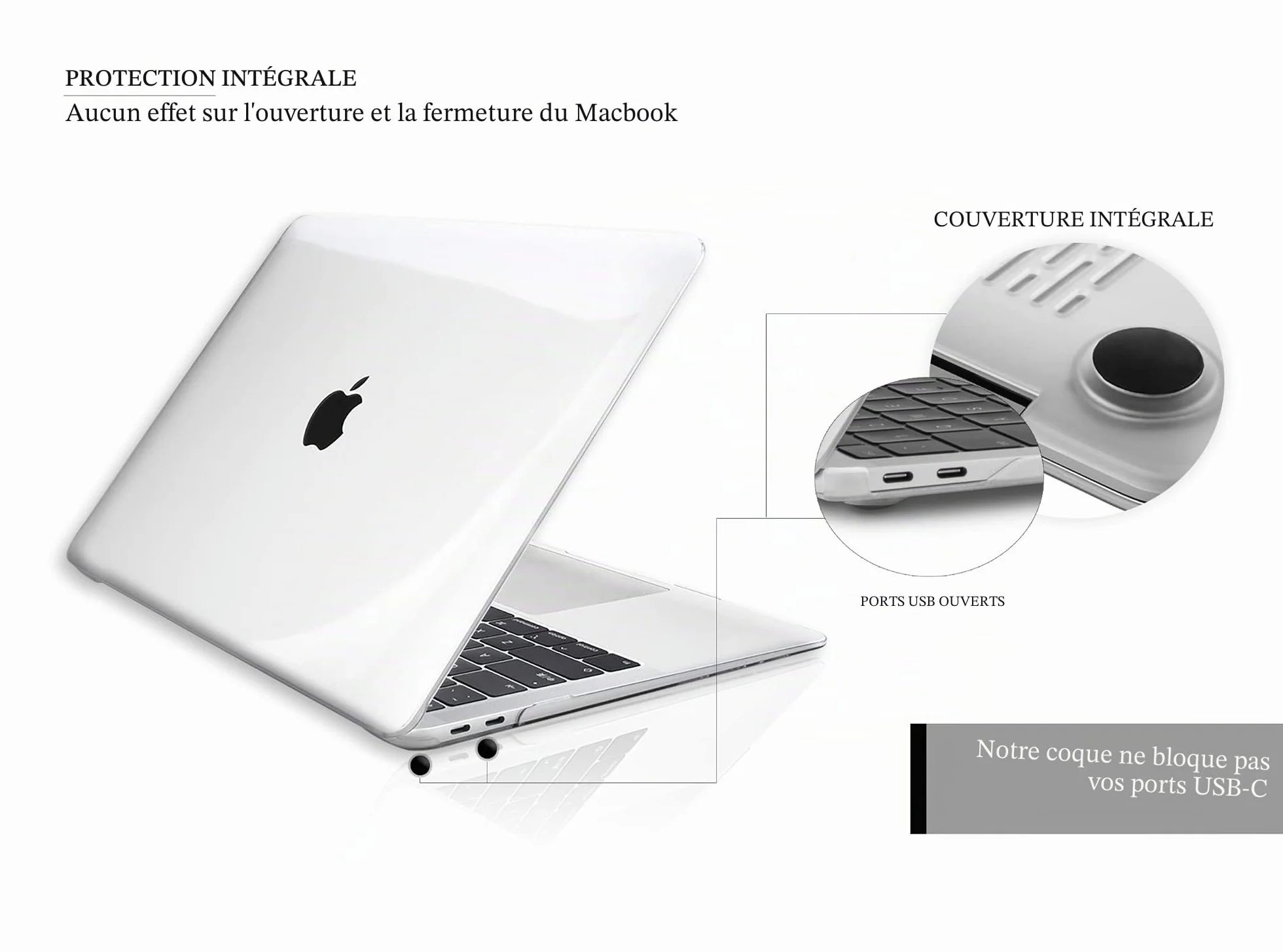 Coque MacBook Air 13 Pounces 2010-2017 A1369 A1466, Étui Rigide Transparent avec Protection de Clavier et Écran
