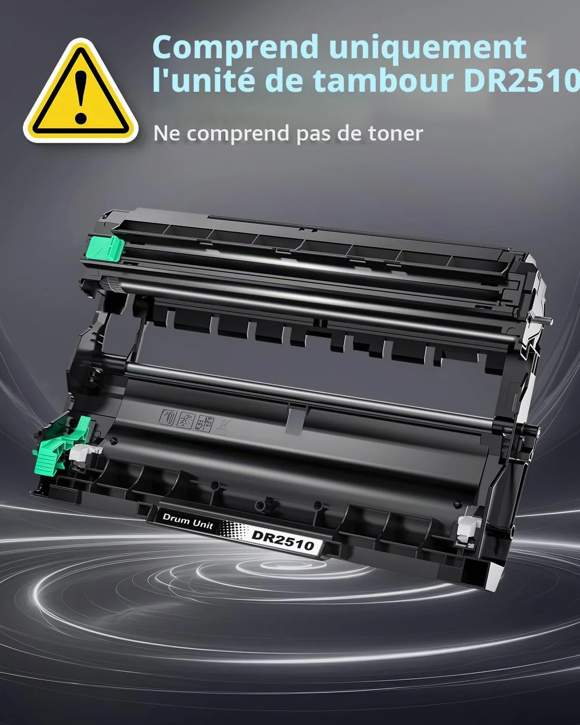 INK4U DR2510 Tambour compatible Brother HL-L2400DWE HL-L2400DW HL-L2445DW MFC-L2835DW DCP-L2660DW MFC-L2827DW MFC-L2860DWE