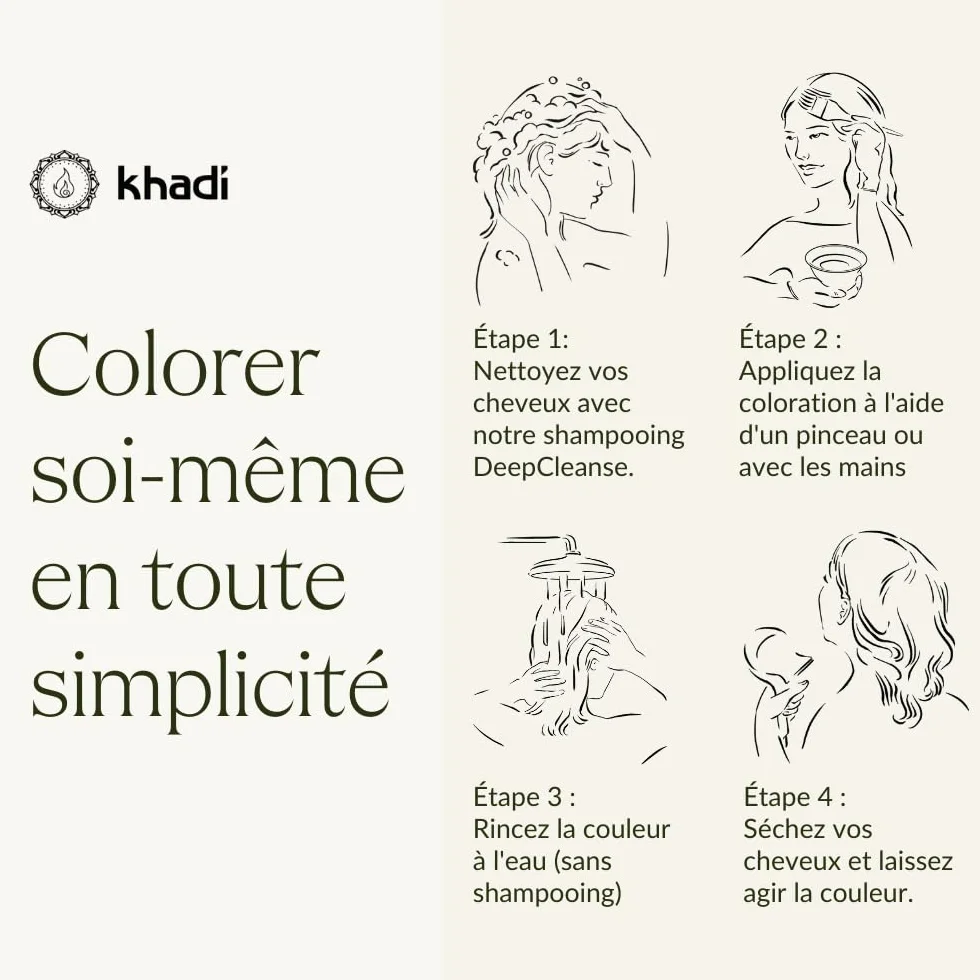 Khadi BRUN FONCÉ Coloration végétale 100% naturelle 100 g