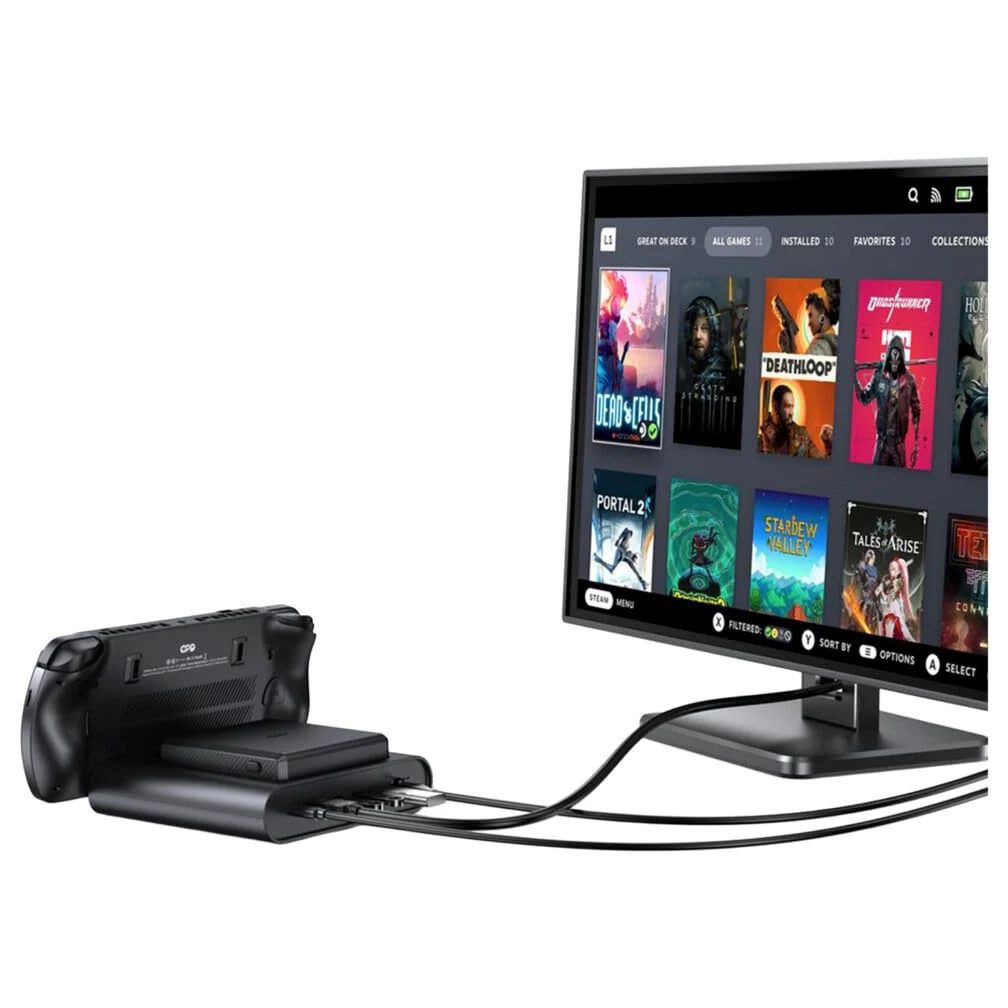 Station d'accueil GPD Win 5 | Hub Intelligent Officiel pour PC Portable GPD Win 5 | Alimentation 100 W, Sortie HDMI 2.1 4K@144 Hz, Ethernet, hub USB