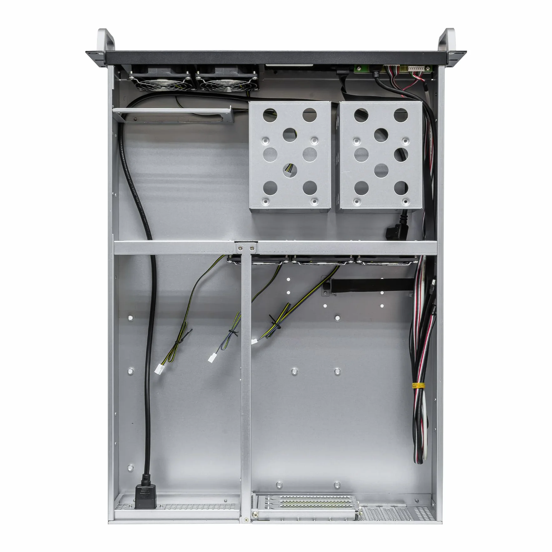 Boîtier Rack 19" 2U 600 mm, ATX Unykach UK2130 - Châssis Serveur Professionnel, 6 Baies (4 x 3,5 + 2 x 2,5), USB-C 3.2, 5 Ventilateurs PWM Inclus, Compatible GPU Haut de Gamme