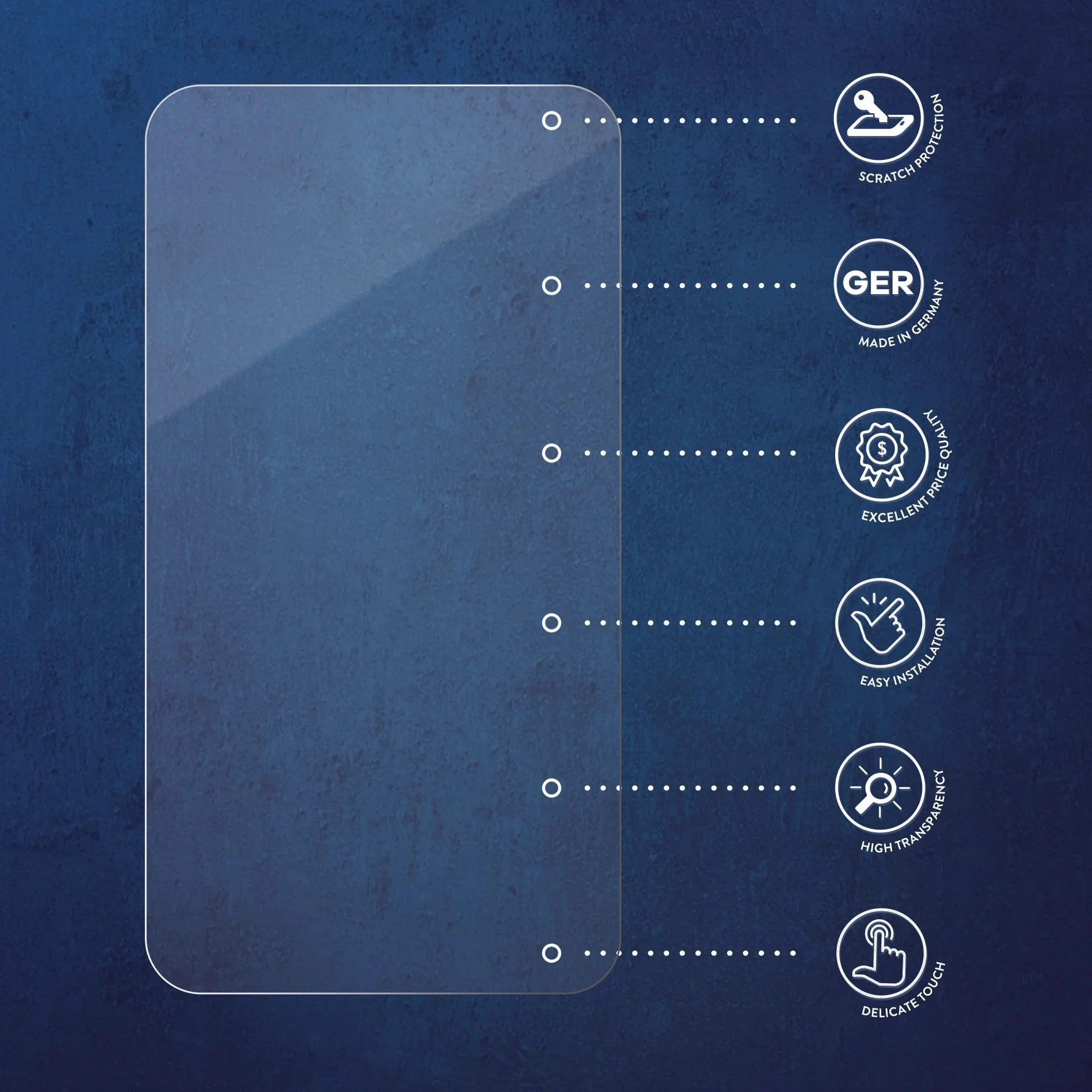 Savvies Protection Ecran pour Blackview R50 R30 R30 Pro 6 Pièces Film Ultra Clair