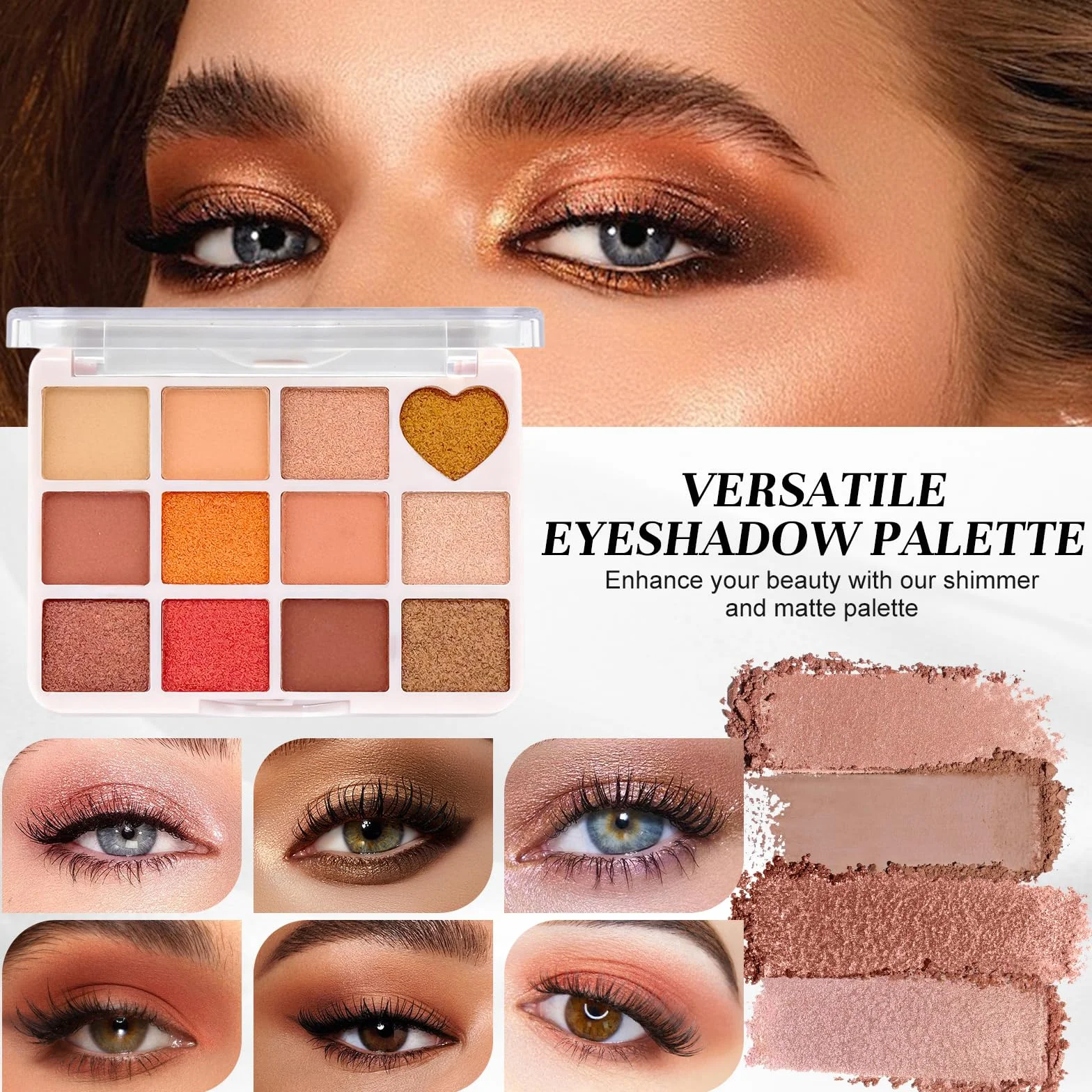 Coffret Maquillage Femme Kit Complet avec Palette Yeux Fond de Teint Mascara Gloss Lèvres Crayon Sourcil Eyeliner Pinceau