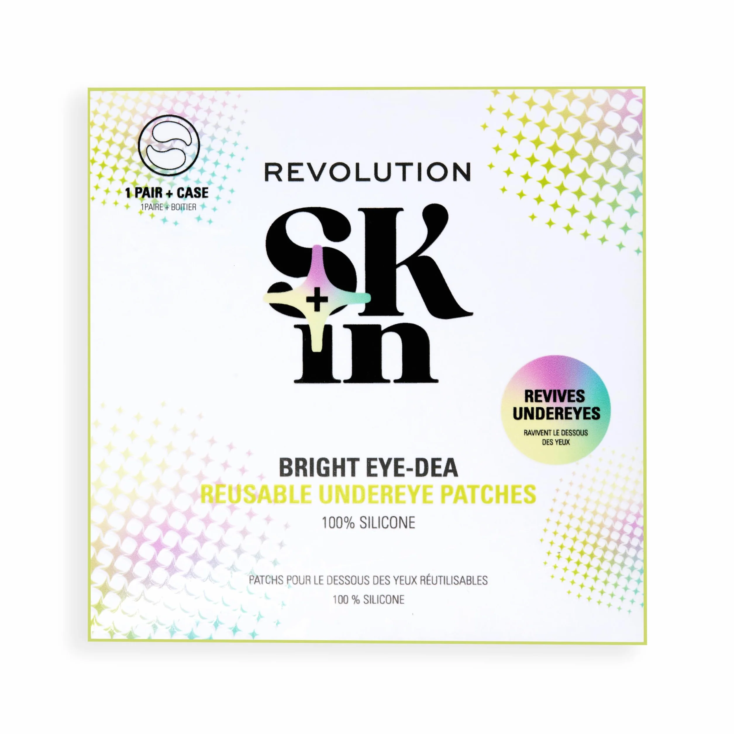 Silicone Eye Patches Réutilisables pour Décongestionner et Hydrater les Yeux, Vegan, 1 Paire