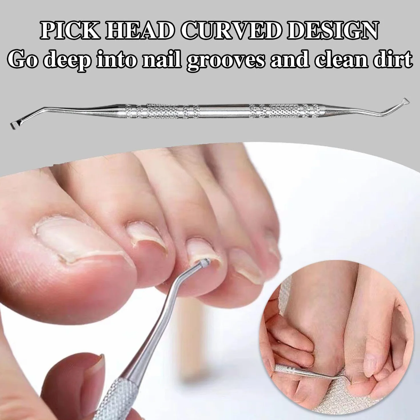 Pince À Bec Effilé Pour Rainure D'Ongle, 3 Coupe-Ongles Manucure Ongles Épais Incarnés Accessoires