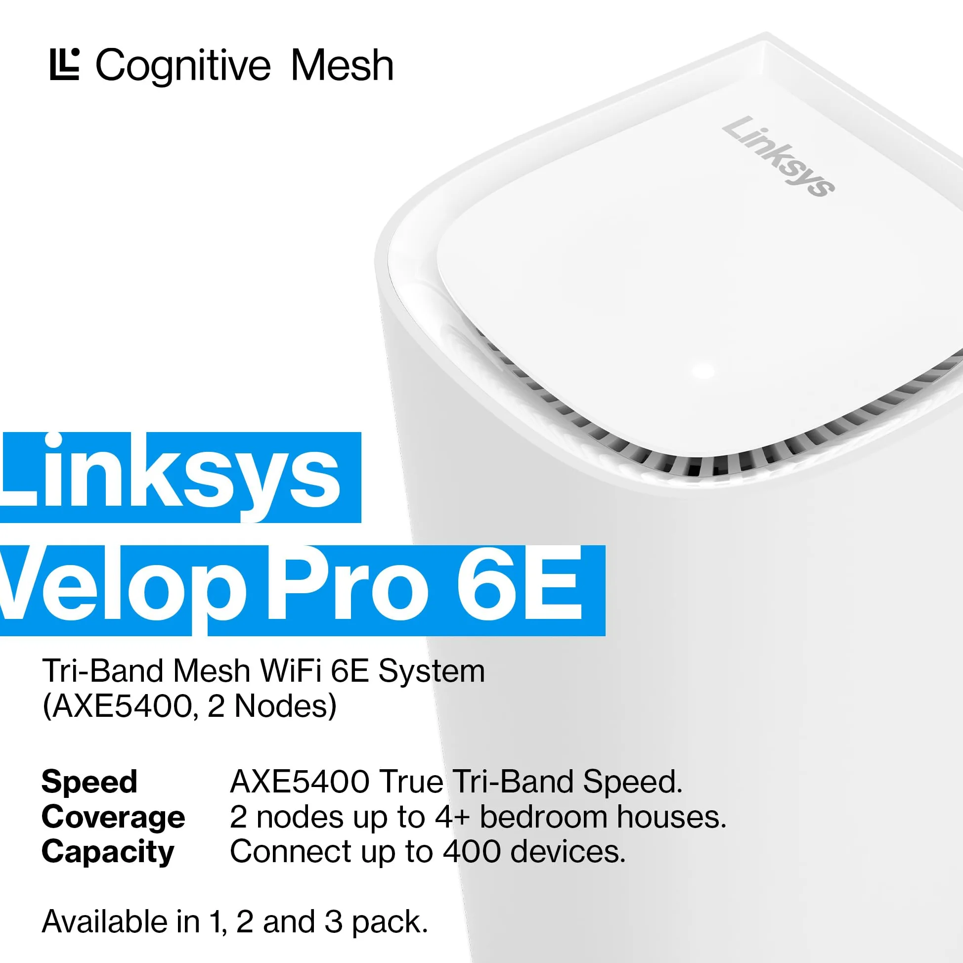 LINKSYS Routeur WiFi maillé tri-Bande MX6202