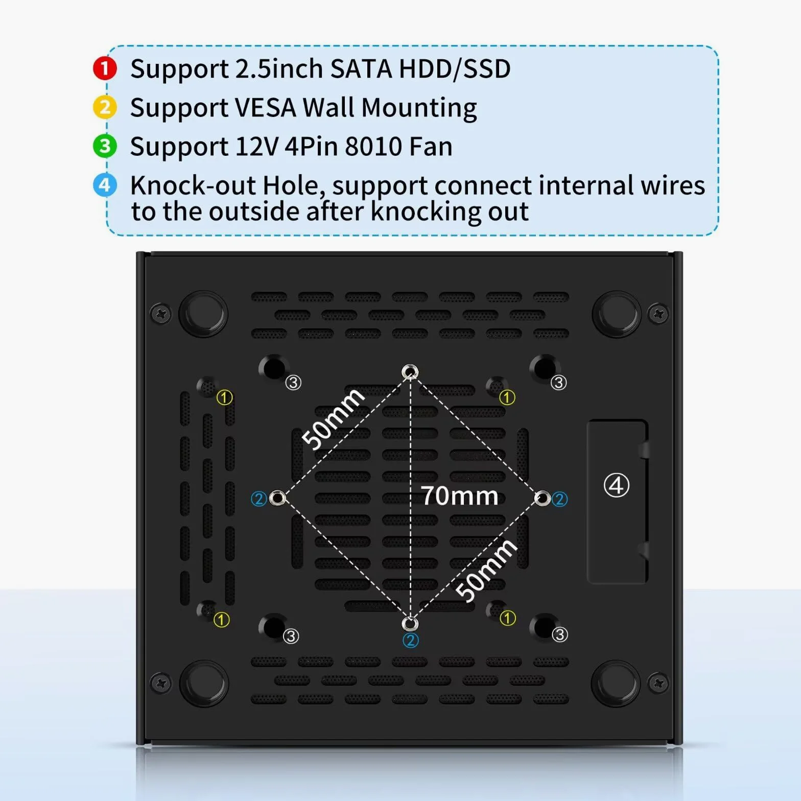 Fanless Firewall Mini PC N6005,4C/4T,4X 2.5 GBe LAN/4USB/HD/DP/Tpye C/TF, OPNsense/AES-NI Router Netzwerk Security,DDR4 8G RAM 128G SSD Barebone,Dual Display