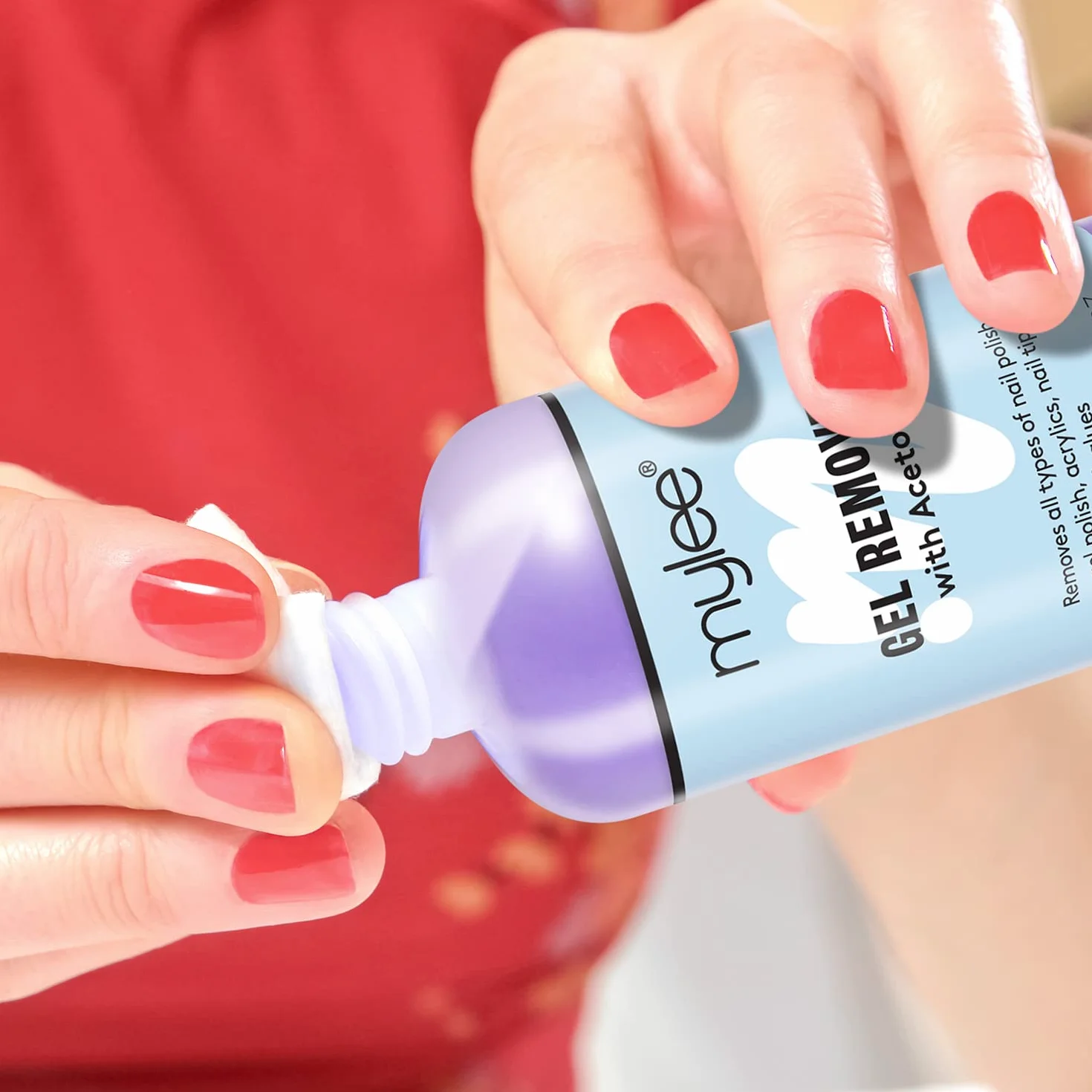 Mylee Dissolvant de Vernis à Ongles Semi Permanent Acetone 250ml UV LED Nettoyant Vernis Gel