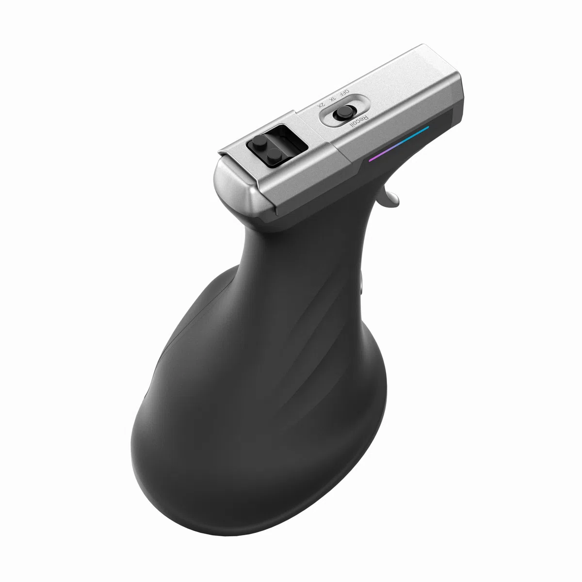 ErgoStrike7 : Souris Gaming FPS Nouvelle génération avec Retour de recul (Noire) - Souris Ergonomique Verticale pour PC, sans Fil/Filaire USB