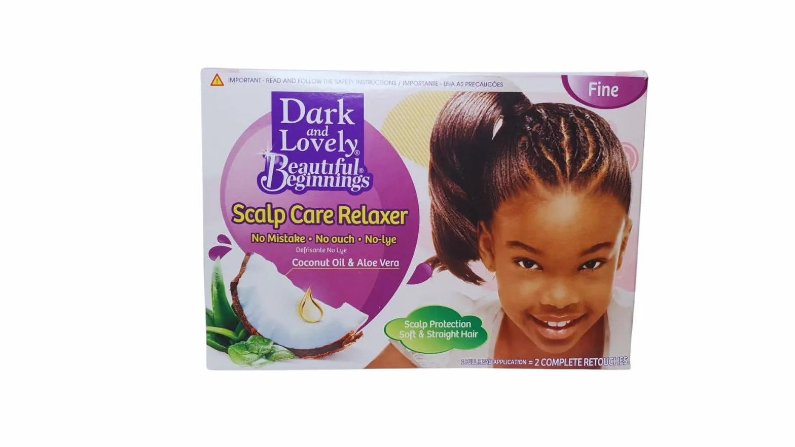 Dark & Lovely Débuts Magnifiques Soin Cuir Chevelu Relaxant Noix de Coco Aloe Vera