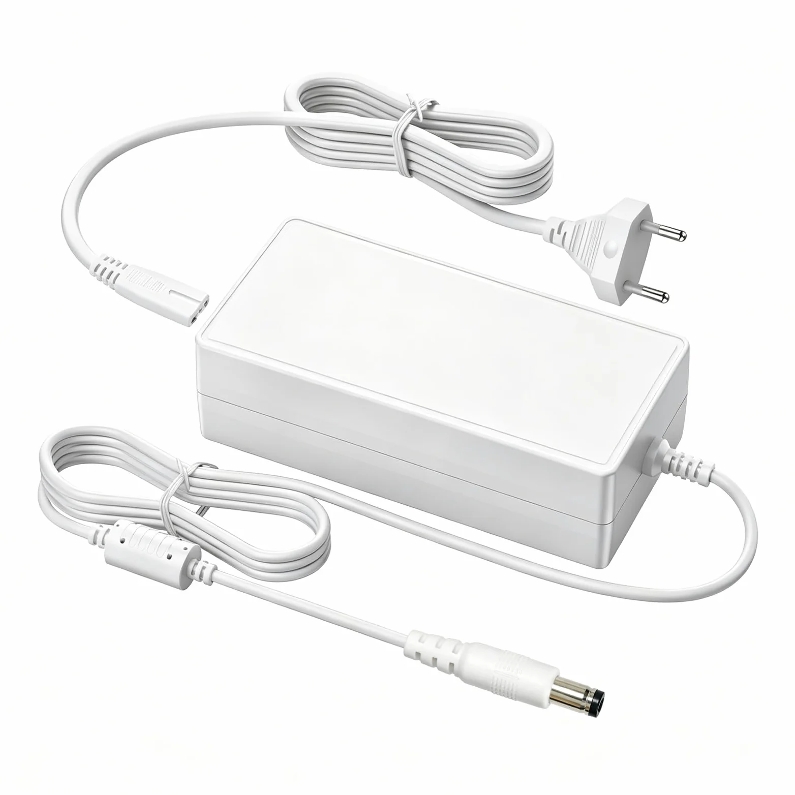 54V 1,1A Chargeur pour UbiQuiti Network USW-LITE-8-POE Switch Gigabit | Remplacement 60 W Adaptateur compatible avec USW-Ultra-60W, NY-PW0L2-05401100, UniFi Lite 8 PoE, câble 1,5 m, blanc