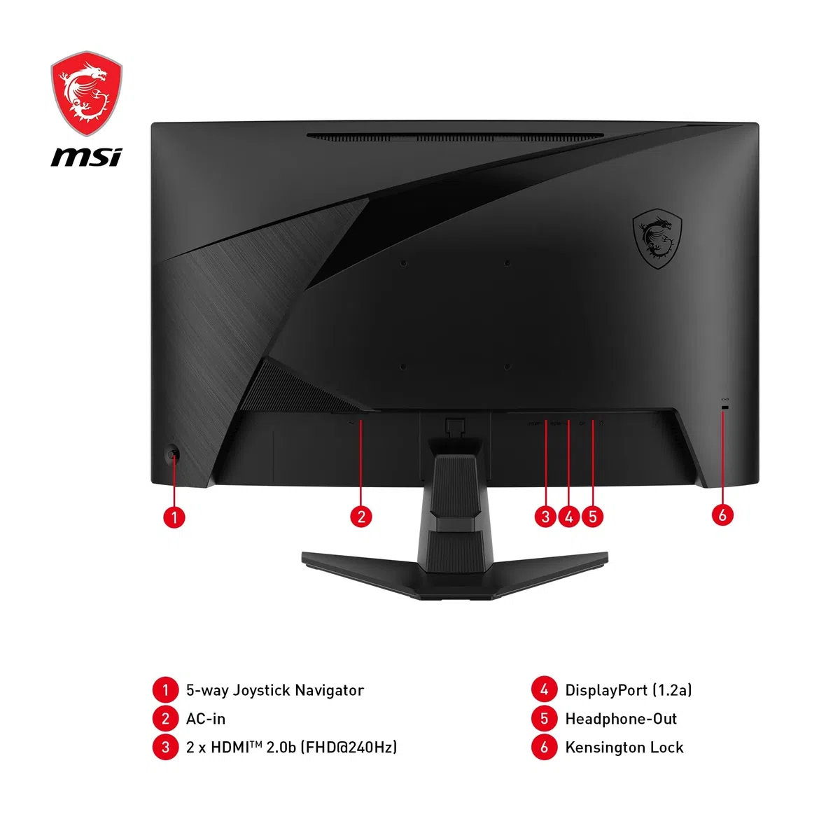 MSI MAG 27C6X Écran Gaming incurvé 27" FHD