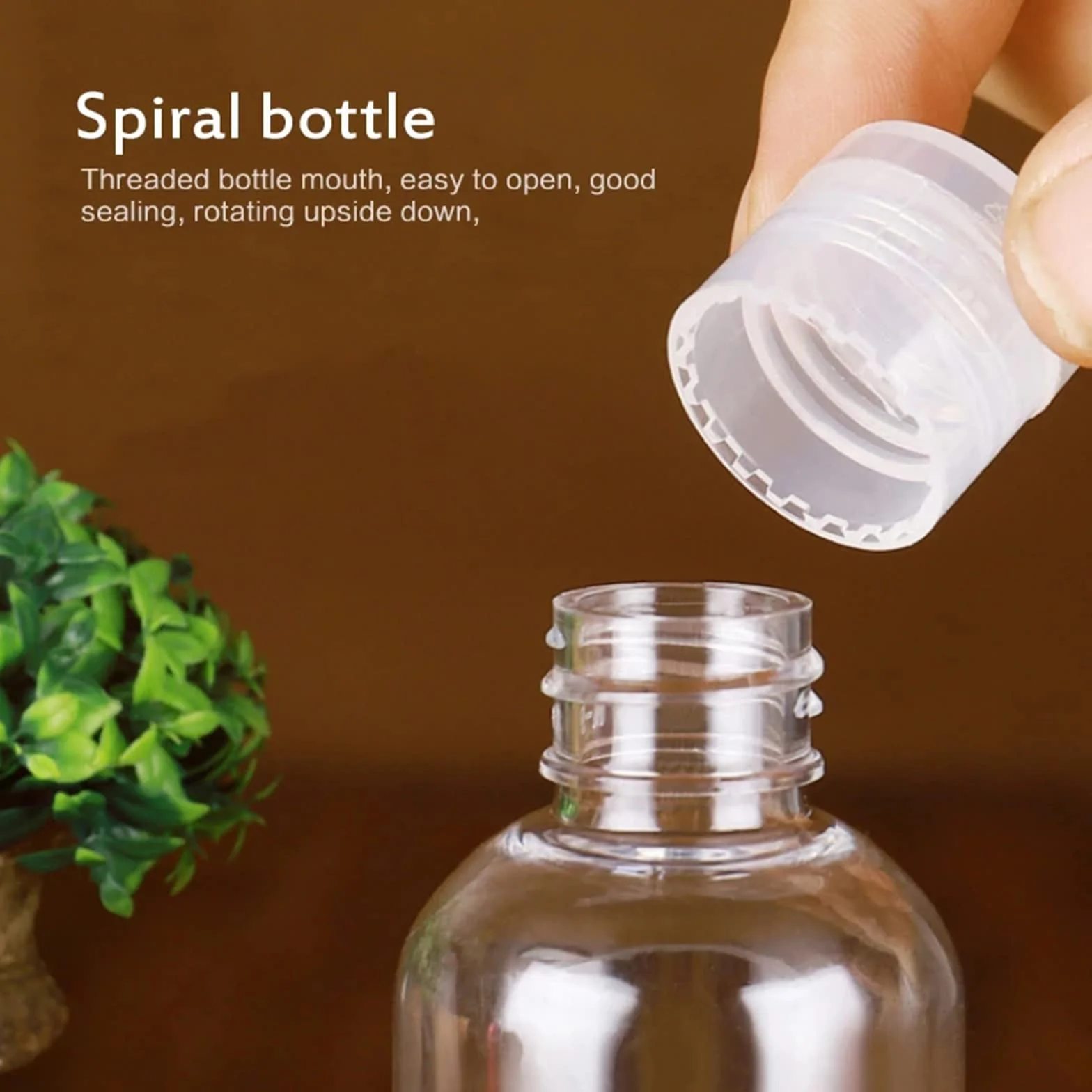 Flacons Vide de Voyage 100ml Bouteilles Plastique avec Entonnoirs pour Cosmétiques Lotion Shampoing
