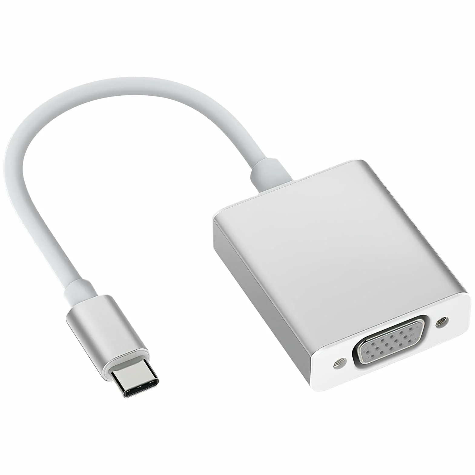 Adaptateur USB-C vers VGA Thunderbolt 3 1080P HD compatible portable smartphone tablette