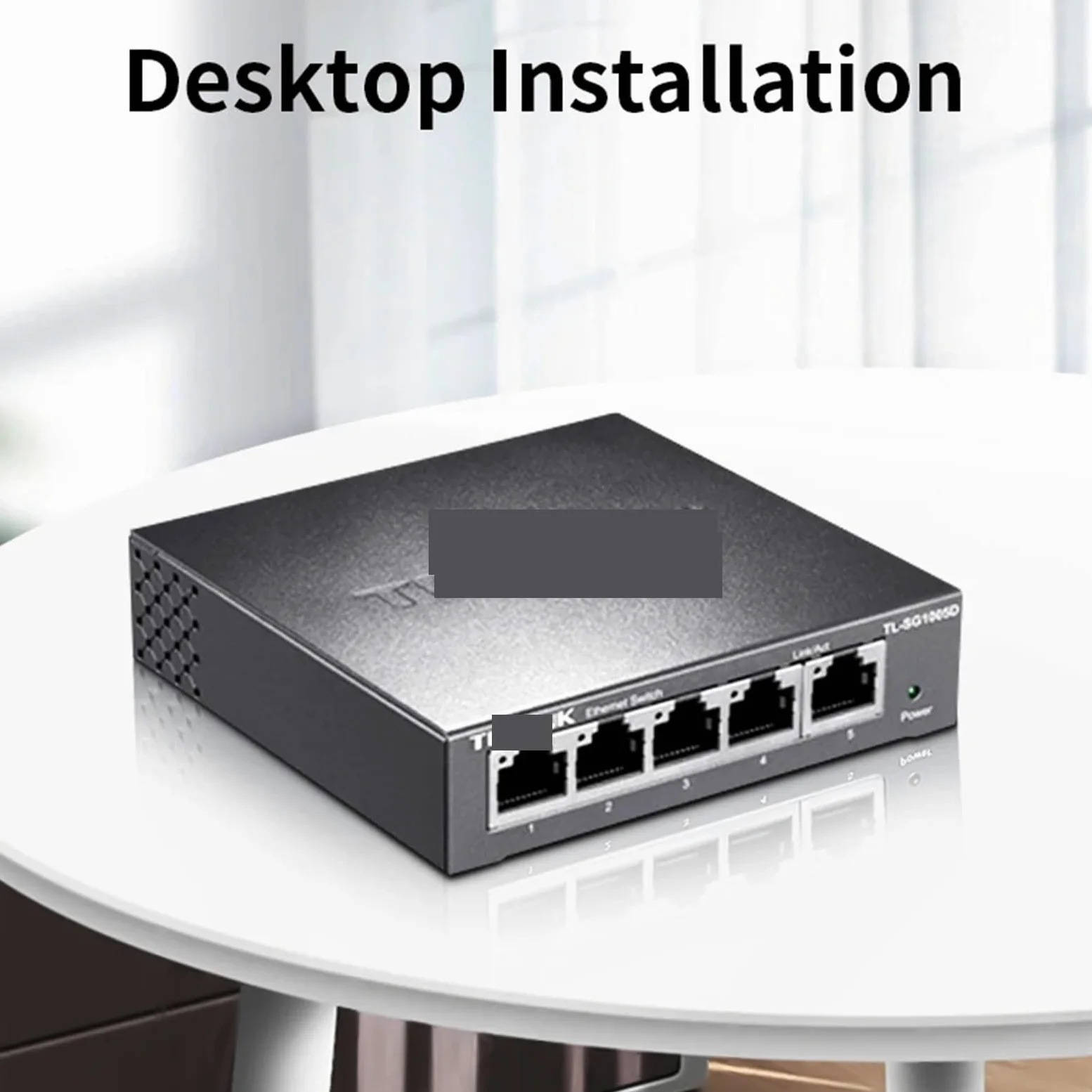Commutateur réseau Gigabit Ethernet 5 ports 1000BASE-T Plug and Play Hub Répartiteur Internet TL-SG1005D (adaptateur UE)