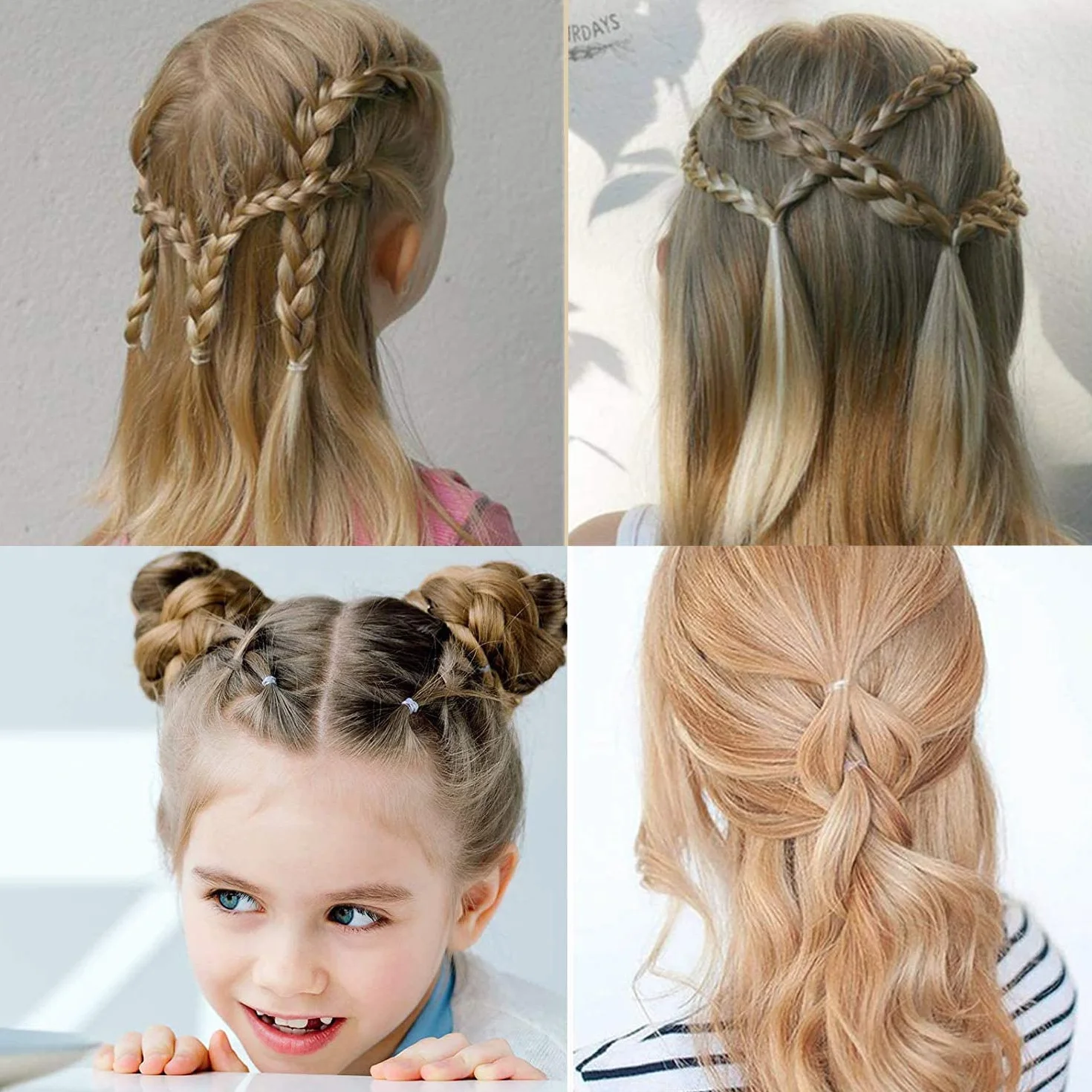 Mini Élastiques Transparents 300 Pièces, Petits Élastiques Cheveux Enfants Dreadlocks Mariage
