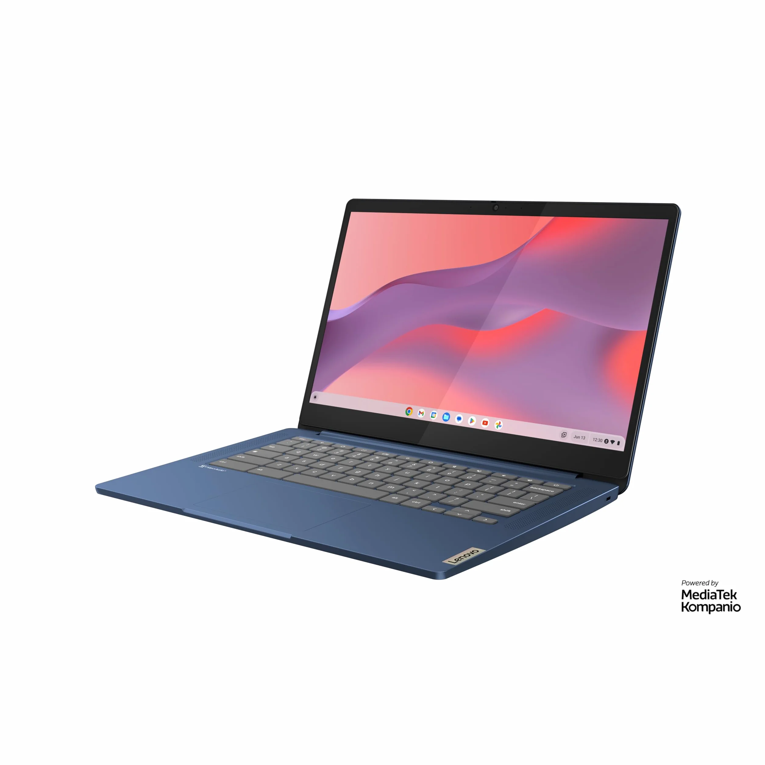 Lenovo IdeaPad Slim 3 Chromebook 14M868 Ordinateur Portable 14'' FHD MediaTek Kompanio 520 RAM 4Go SSD 64Go Clavier AZERTY Français Bleu