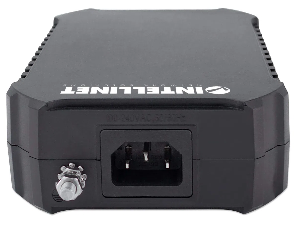Intellinet Injecteur Gigabit Ultra PoE 1x95W, IEEE 802.3bt, IEEE 802.3at/AF, Noir, Adaptateur réseau