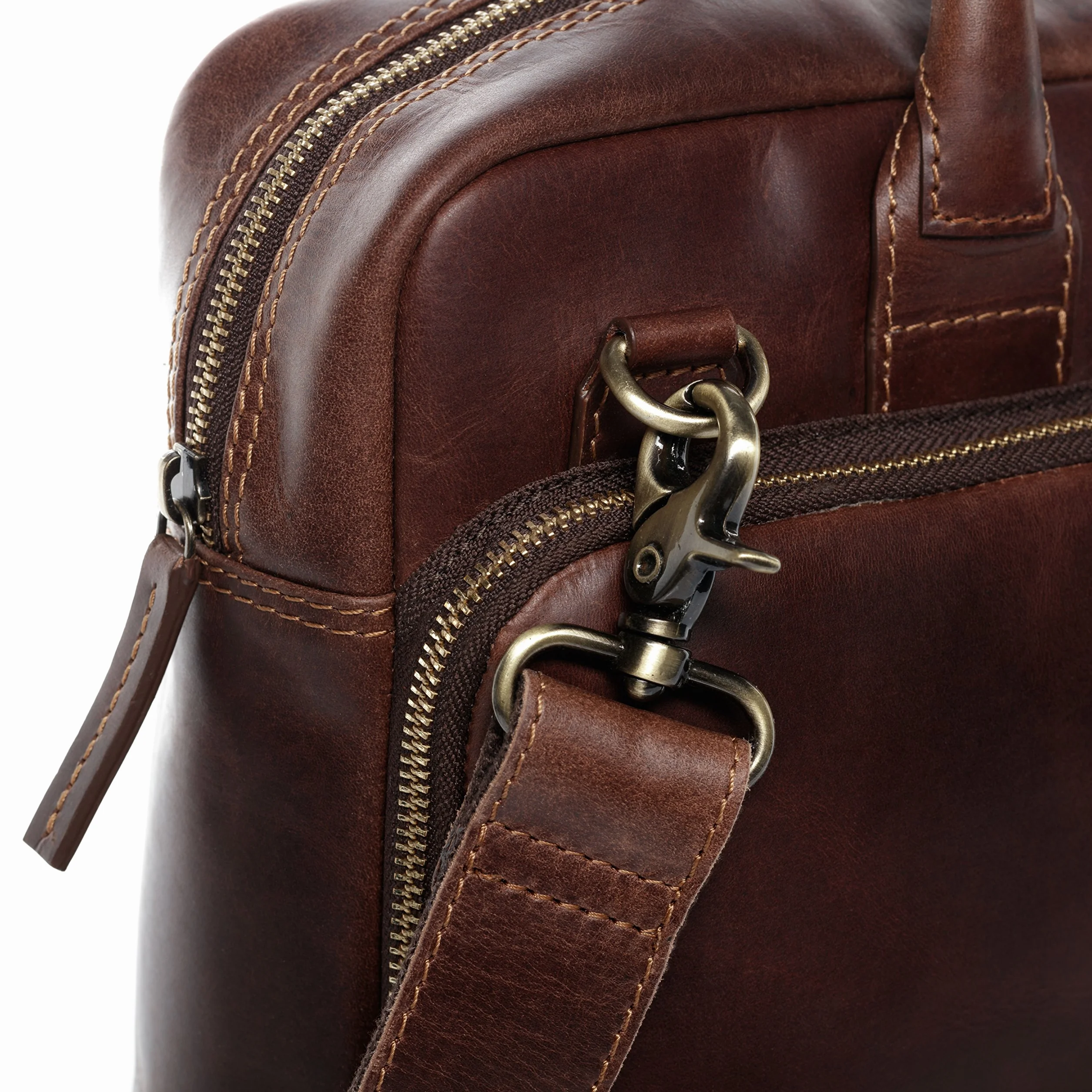 SID & VAIN Sac bandoulière Ordinateur Cuir véritable 15" Ryan Sac Porte-Document en bandoulière XL Grand Sac Messager école Etudiante Travail