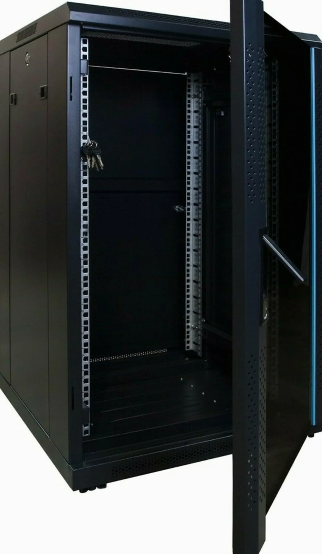 Baie de Serveur 18U avec Porte en Verre 600x600x1000mm (LXPXH) - Noir