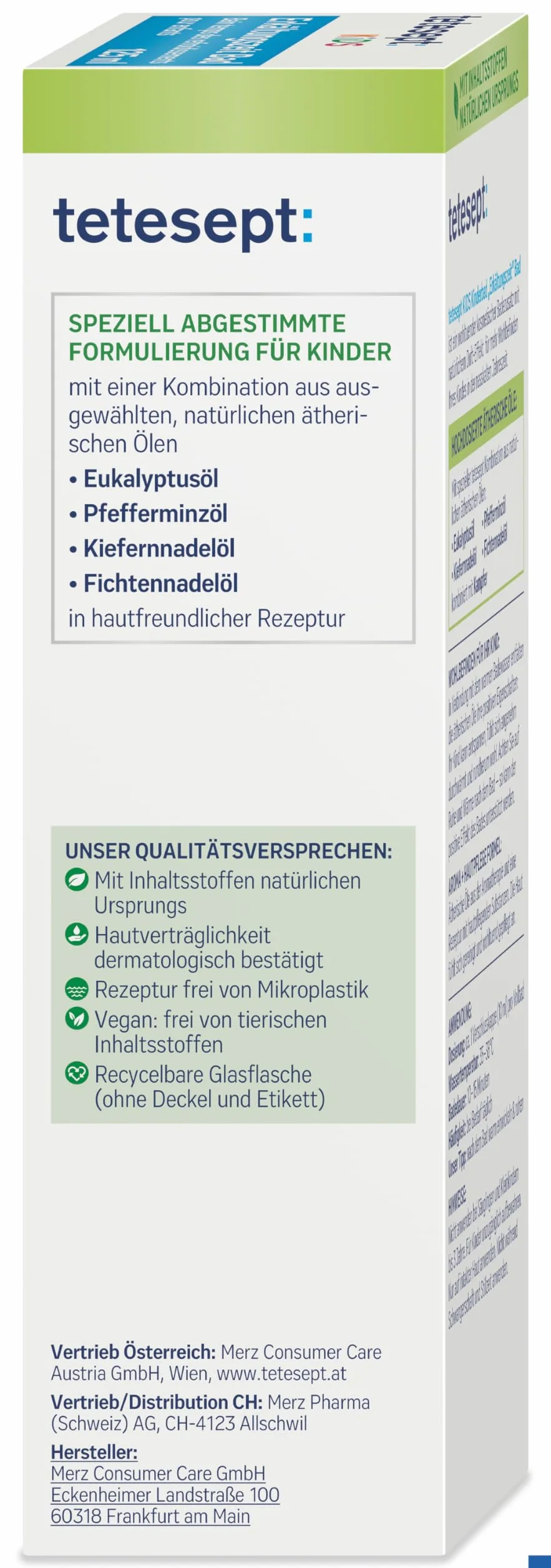 Tetesept Kinderbad Erkältungszeit Bad mit 5 ätherischen Ölen 125 ml