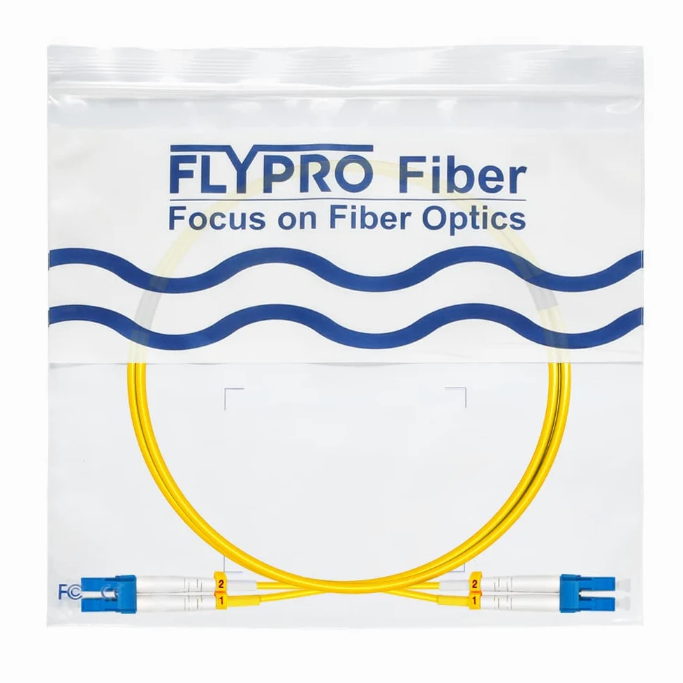 Lot de 10 câbles de fibre optique multimode LC vers LC OS2 LC vers LC - Options de longueur : 0,2 m à 10 m, 1 Go/10 Go - LC-LC 9/125 um - LSZH 2 m